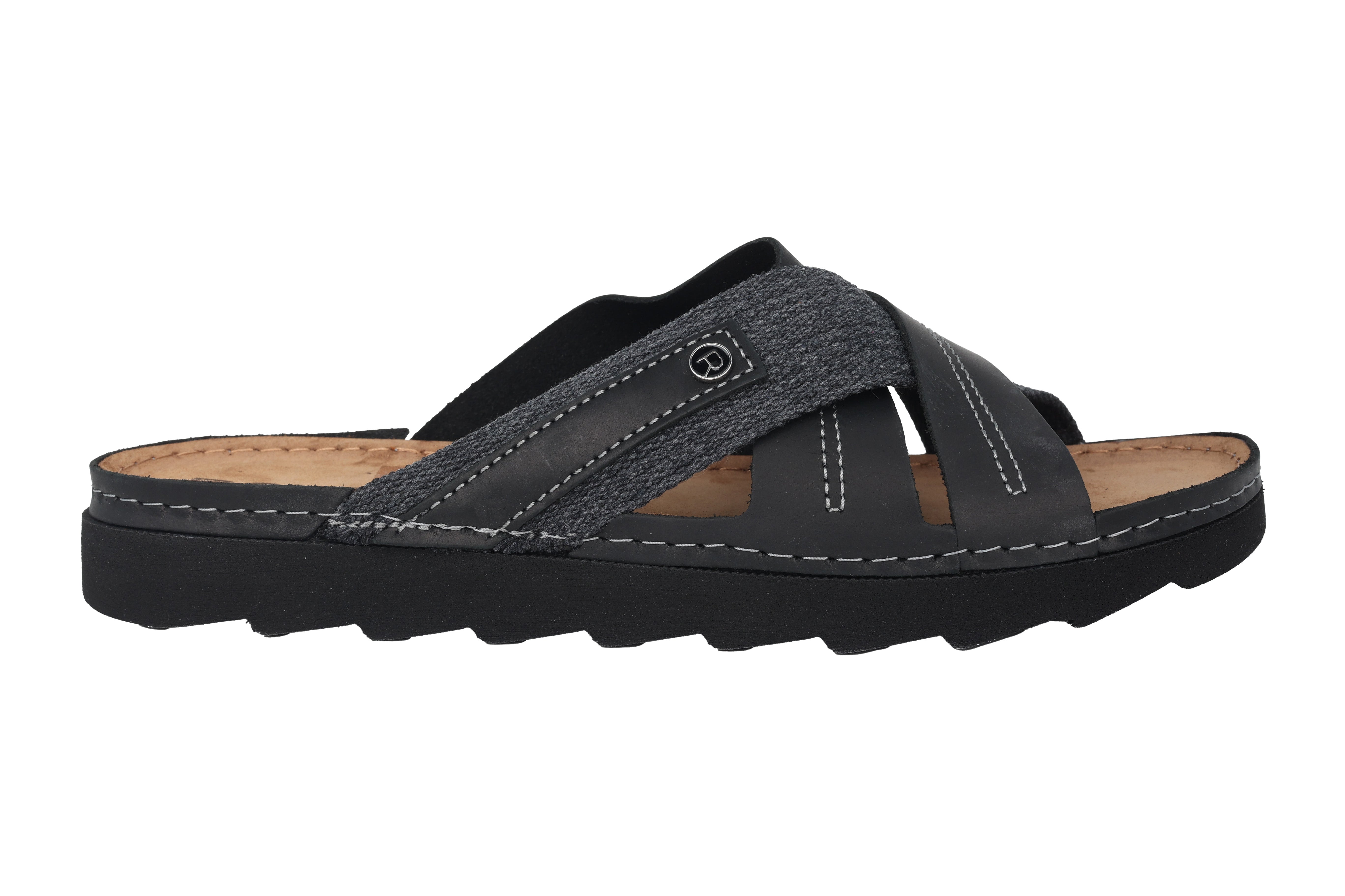 'Foggia' men's sandal - Black