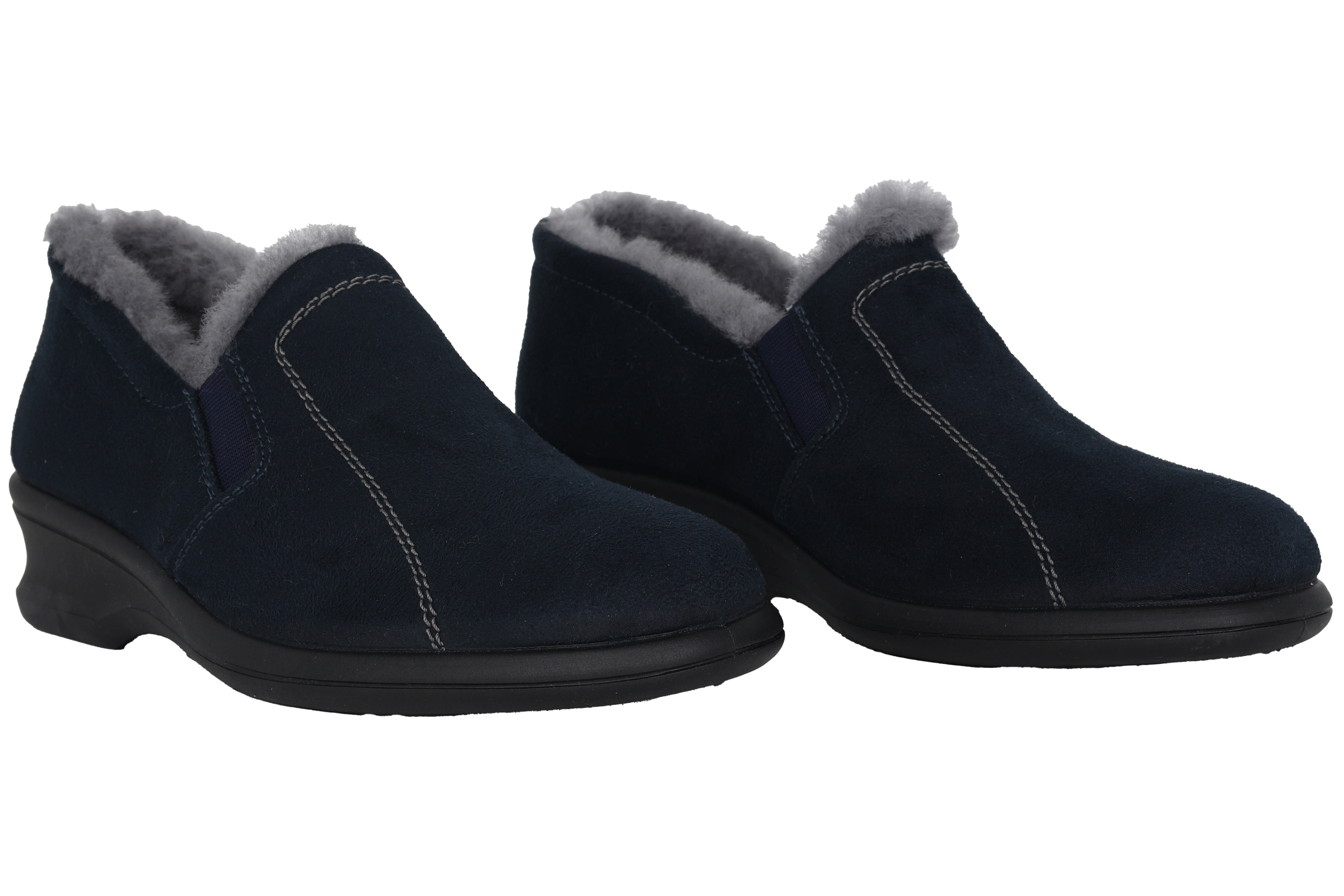 'Farun' women's warmlined home slipper - Blue