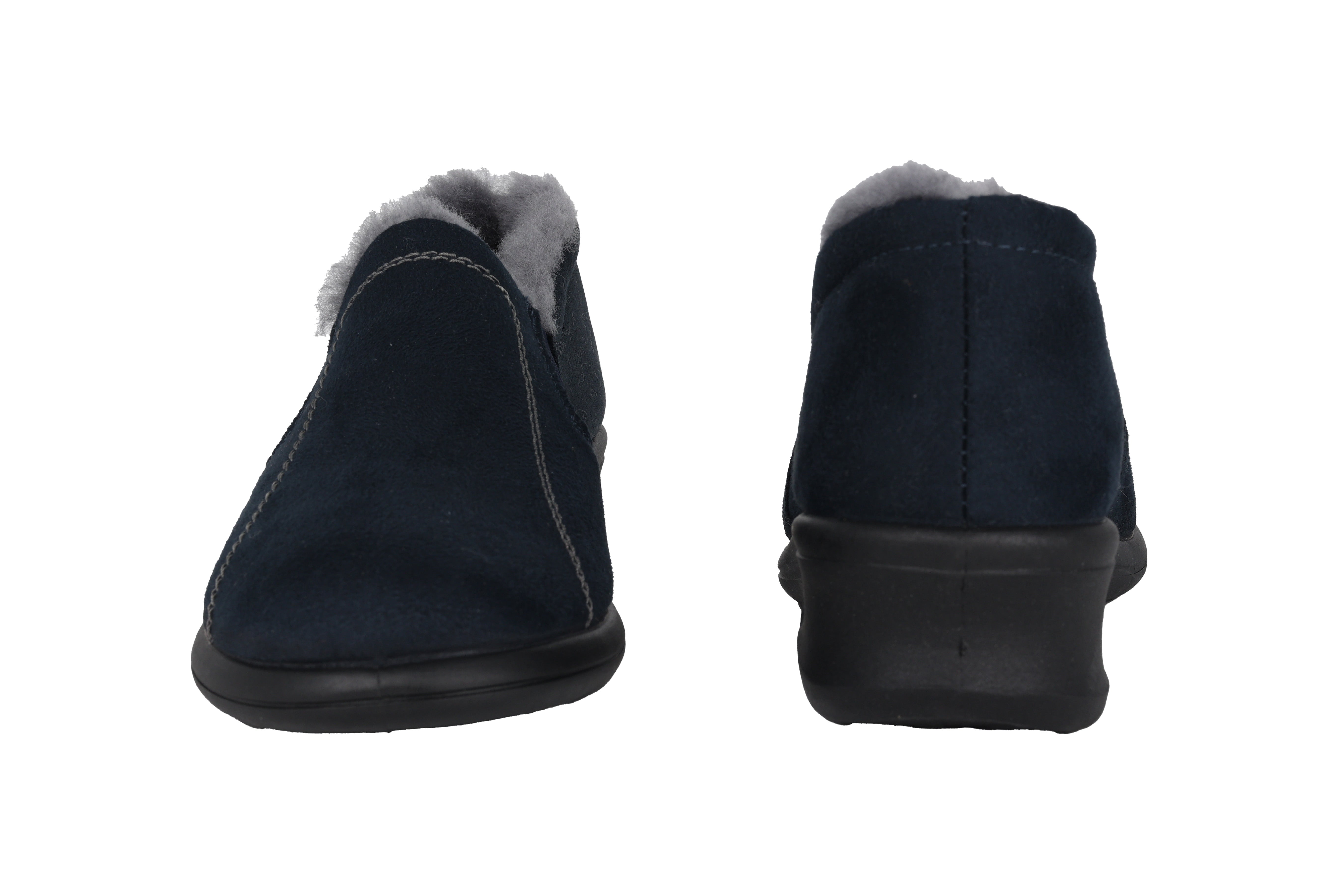 'Farun' women's warmlined home slipper - Blue