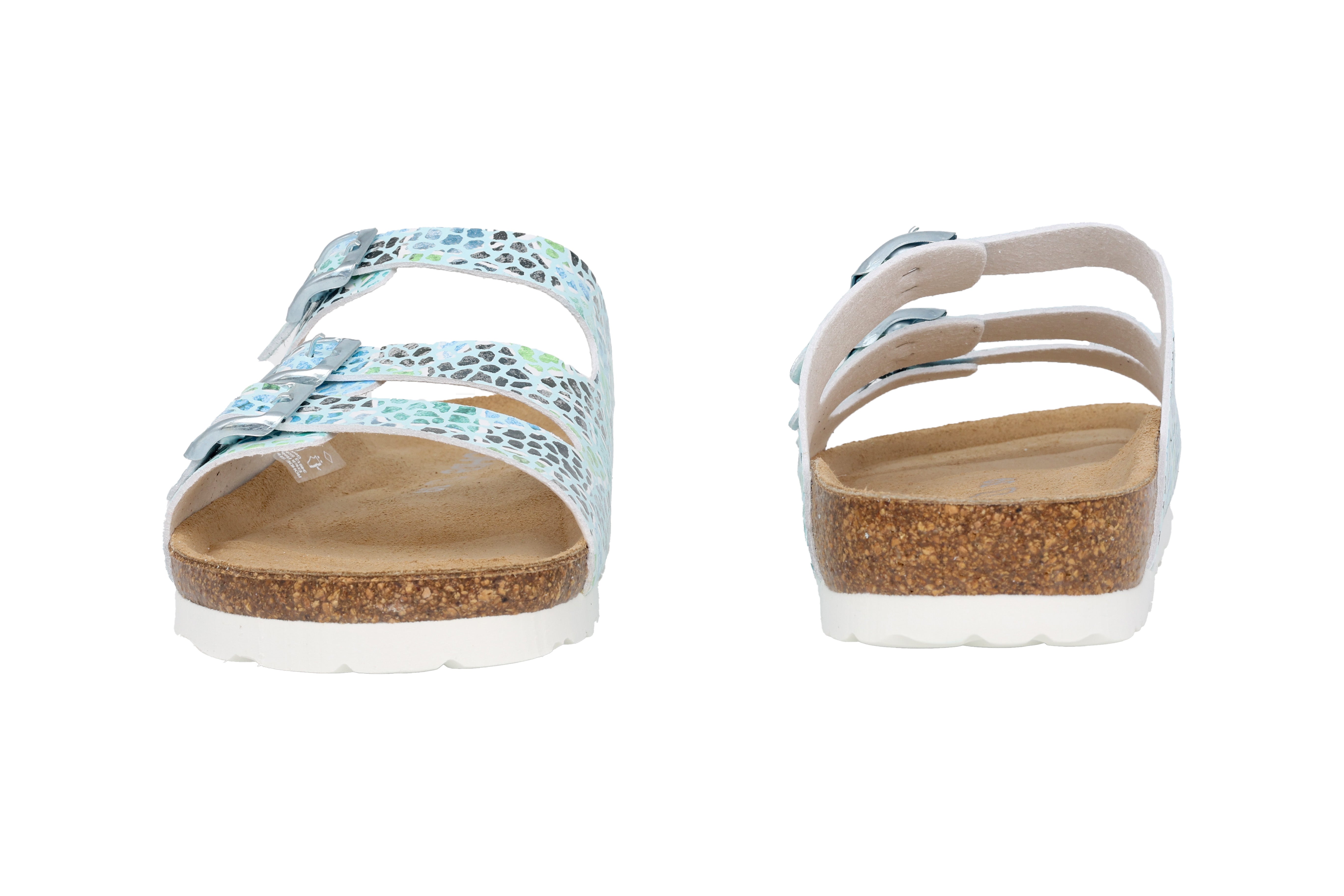 'Alba' women's sandal - blue mix