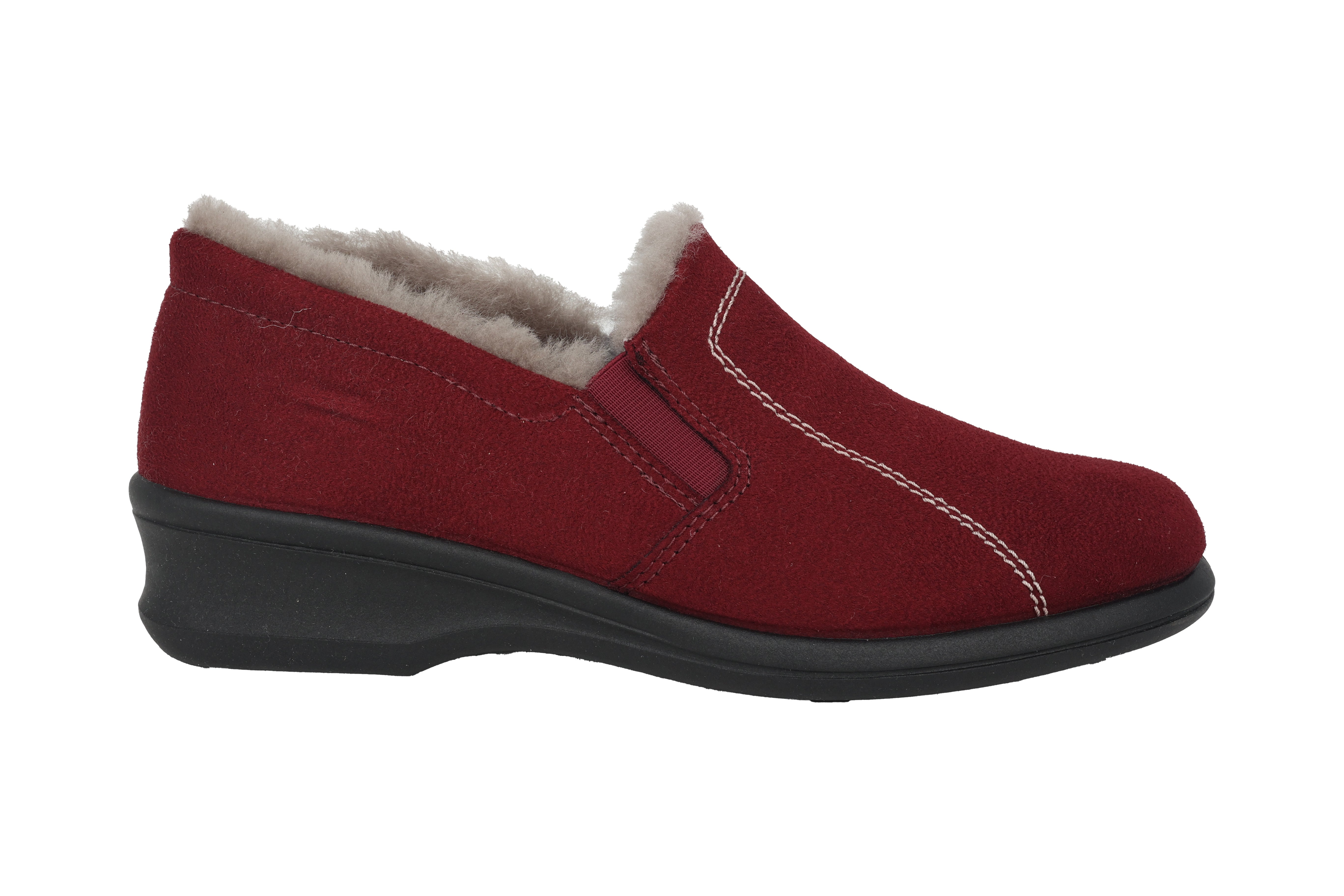 'Farun' women's warmlined home slipper - Red