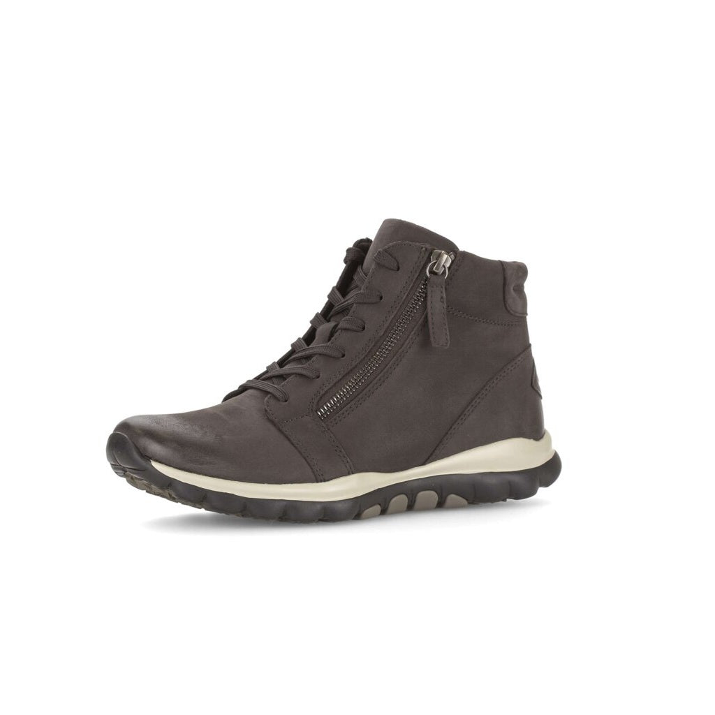 '0800.01.002' women's walking rolling lace-up boot - Dark Grey