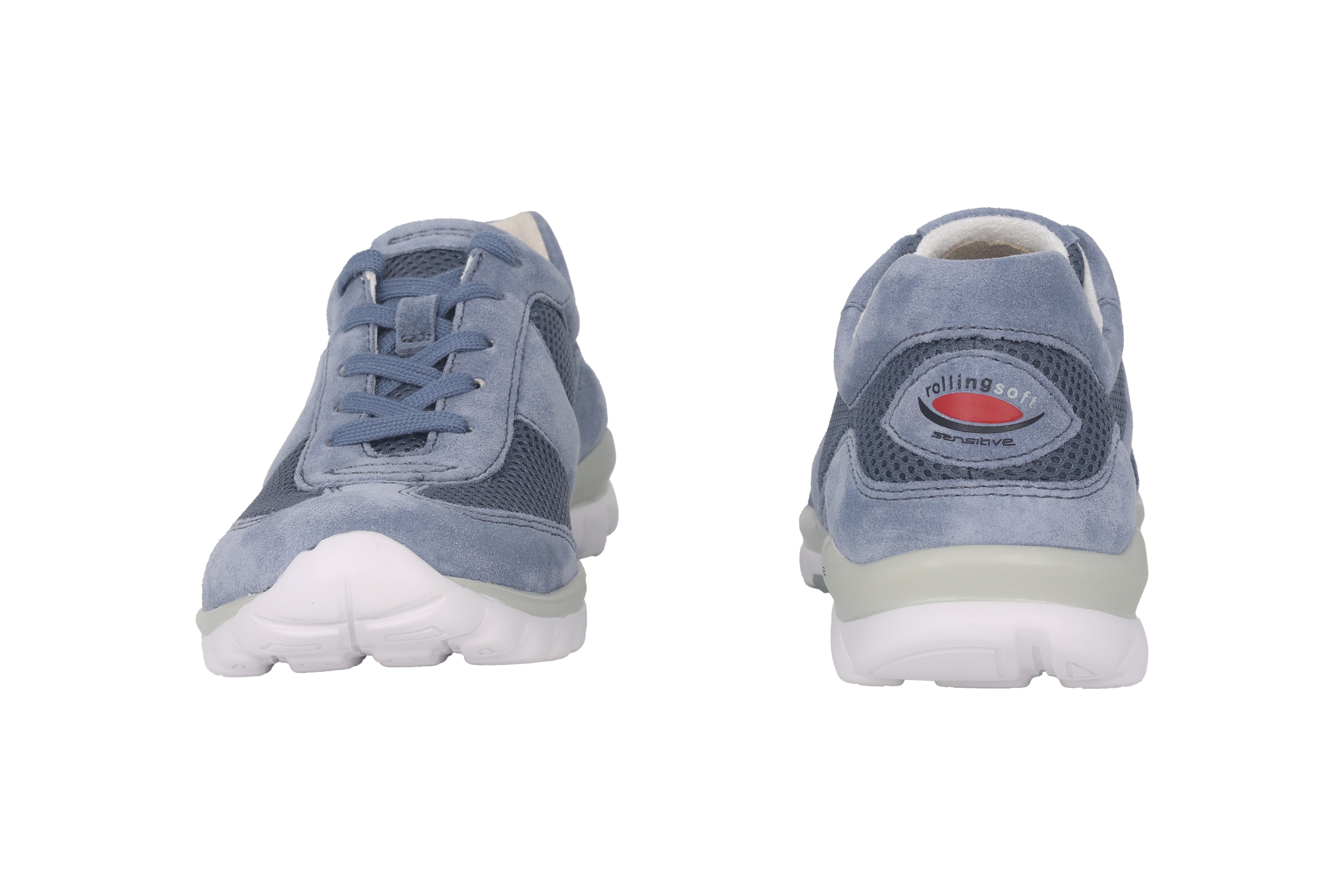 '66.966.26' women's walking rolling perforated shoes - blue