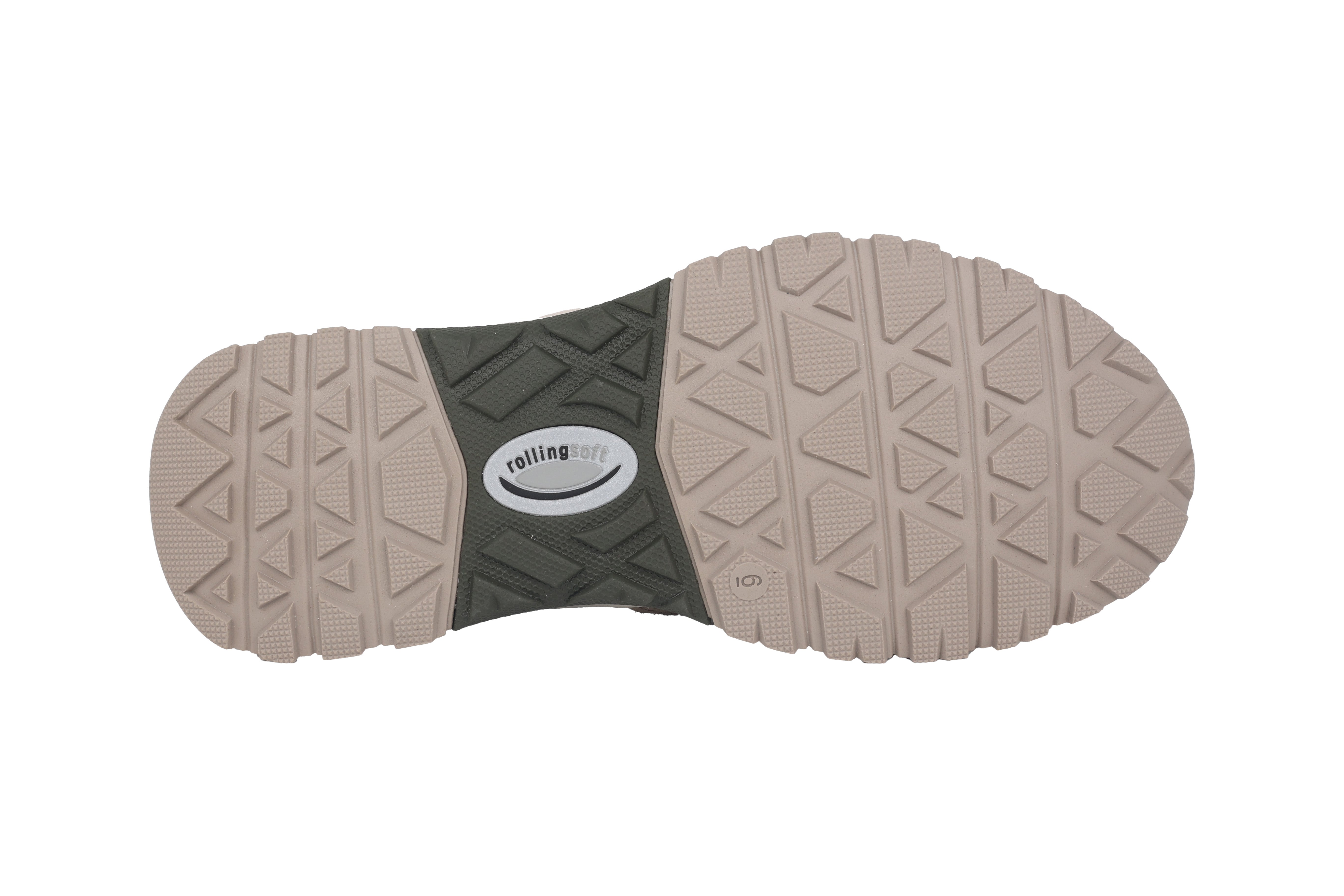 '8000.14.03' men's walking rolling lace-up sneakers - beige mix