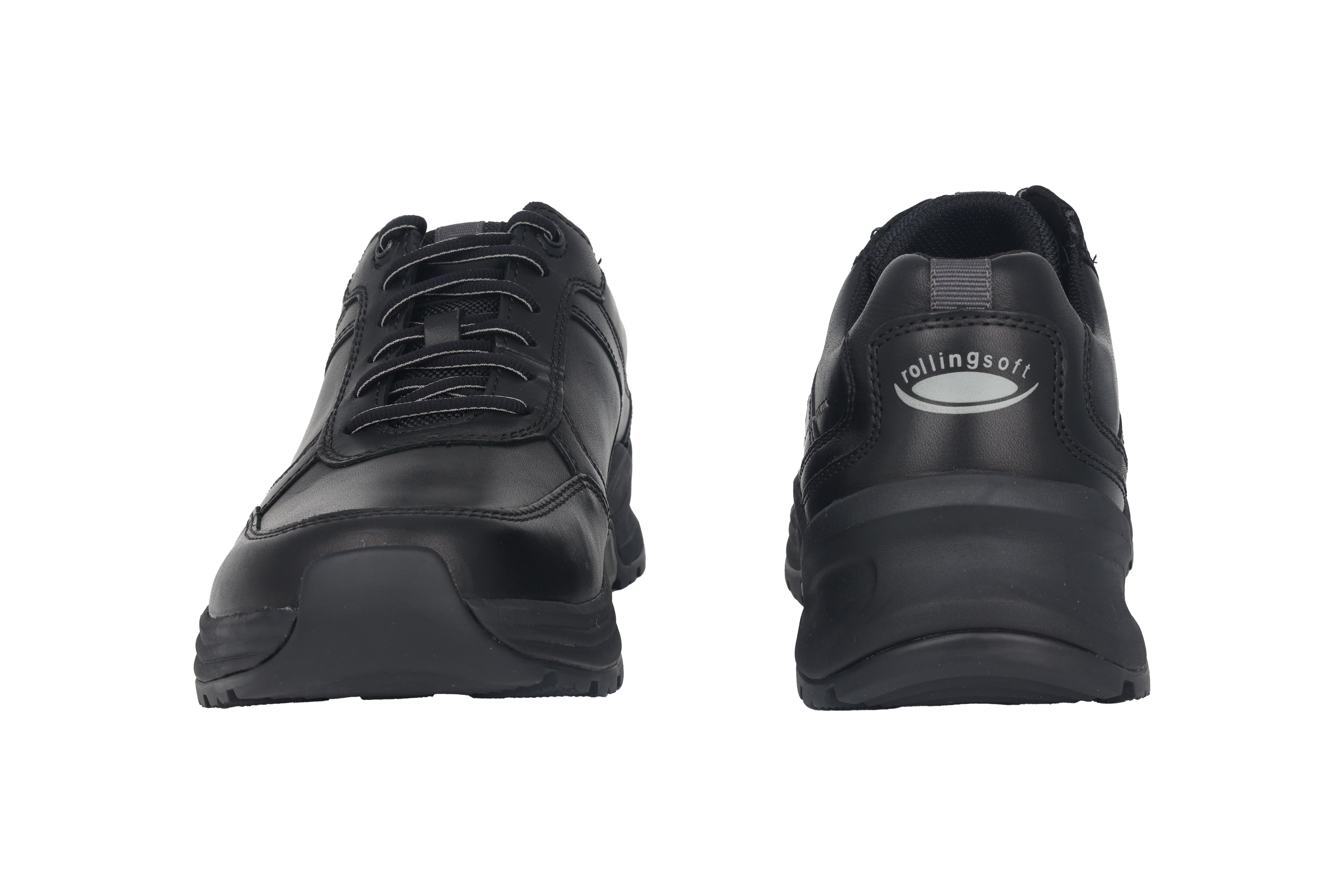 Męskie, chodzące, sznurowane tenisówki „8007.10.01” – czarne