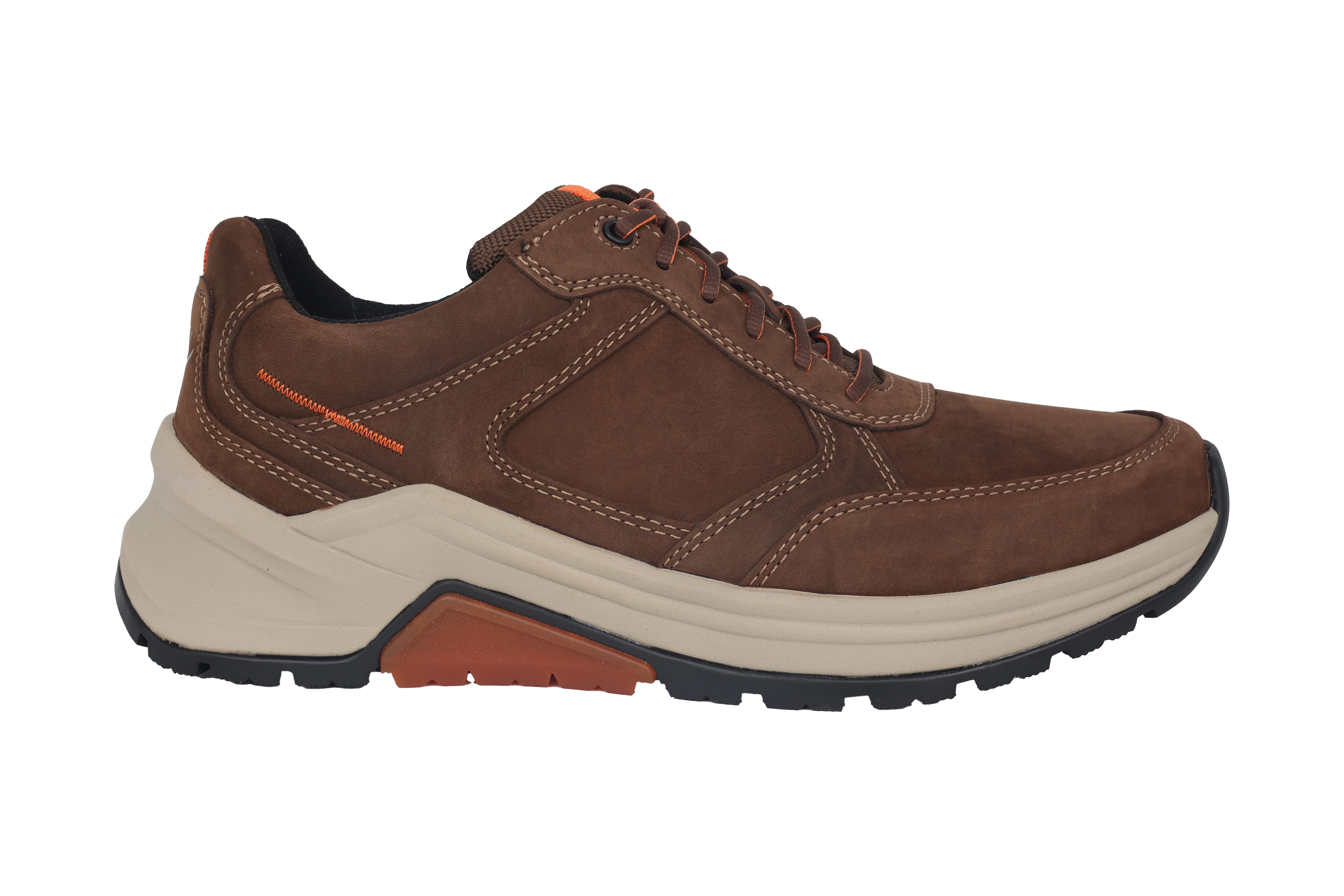 '8007.10.04' men's walking rolling lace-up shoe - Brown