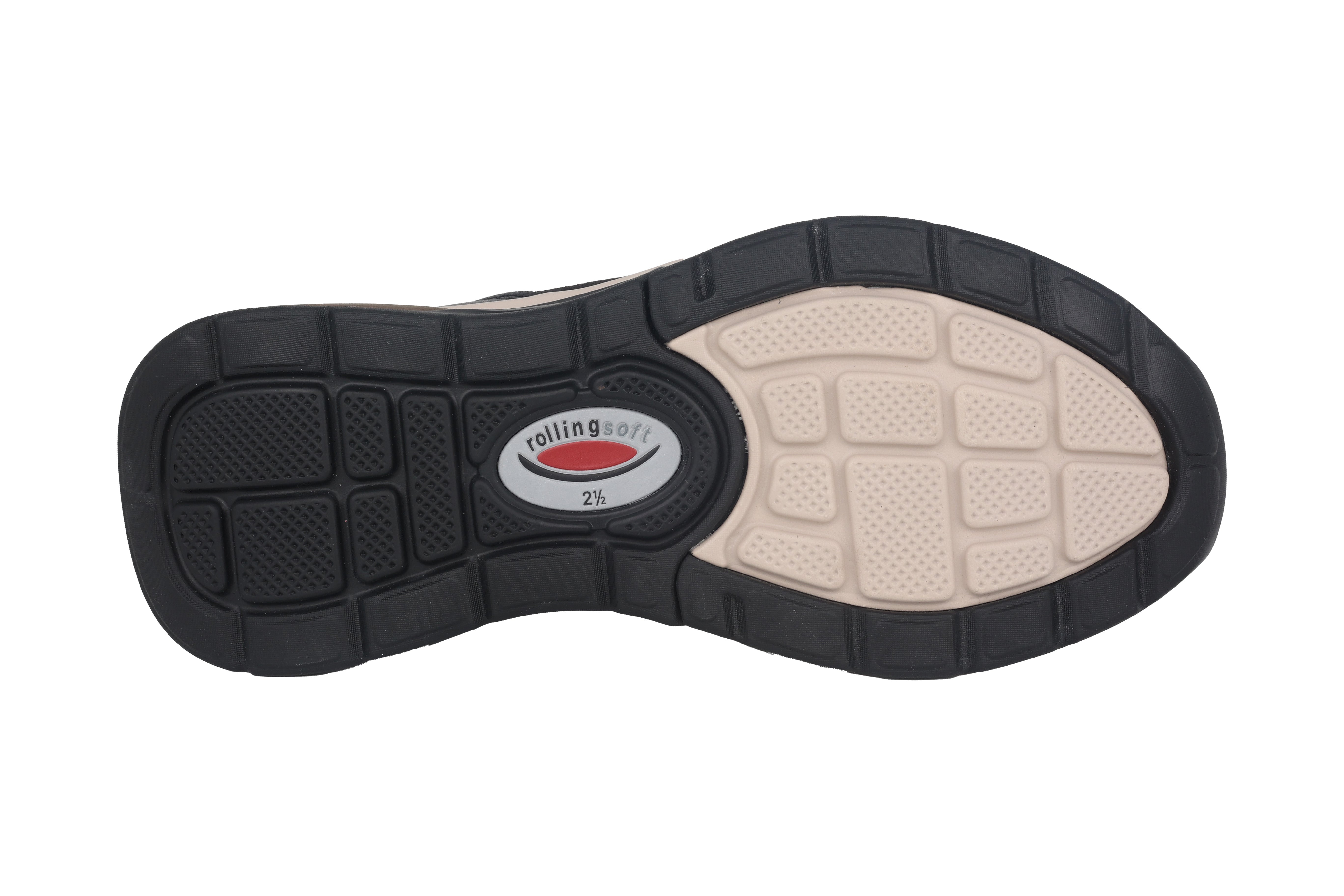 '56.847.65' Baskets de marche à lacets roulantes pour femmes - Mélange noir