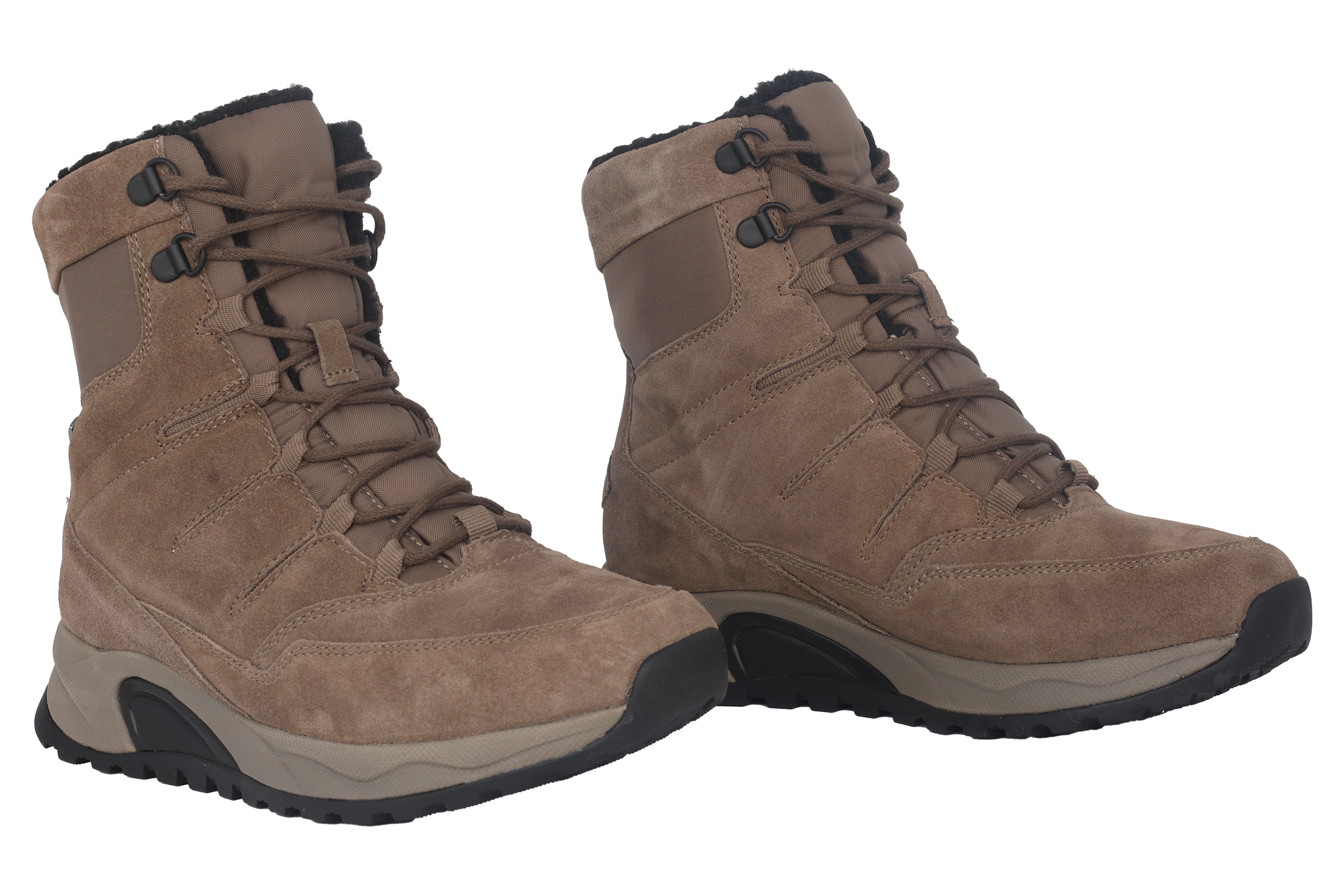 '76.807.30' women's waterproof warmlined rolling walking boot - Brown