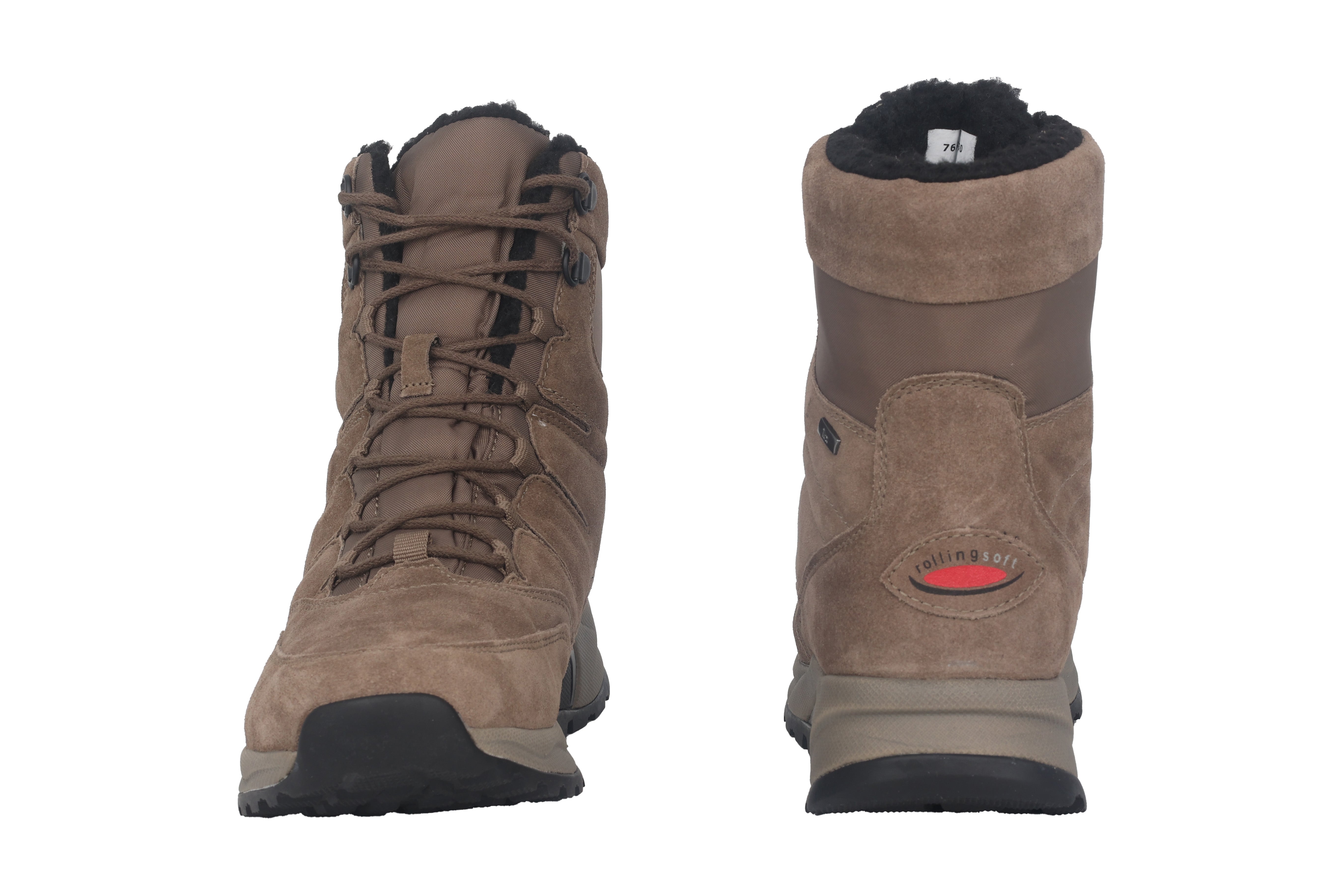 '76.807.30' women's waterproof warmlined rolling walking boot - Brown