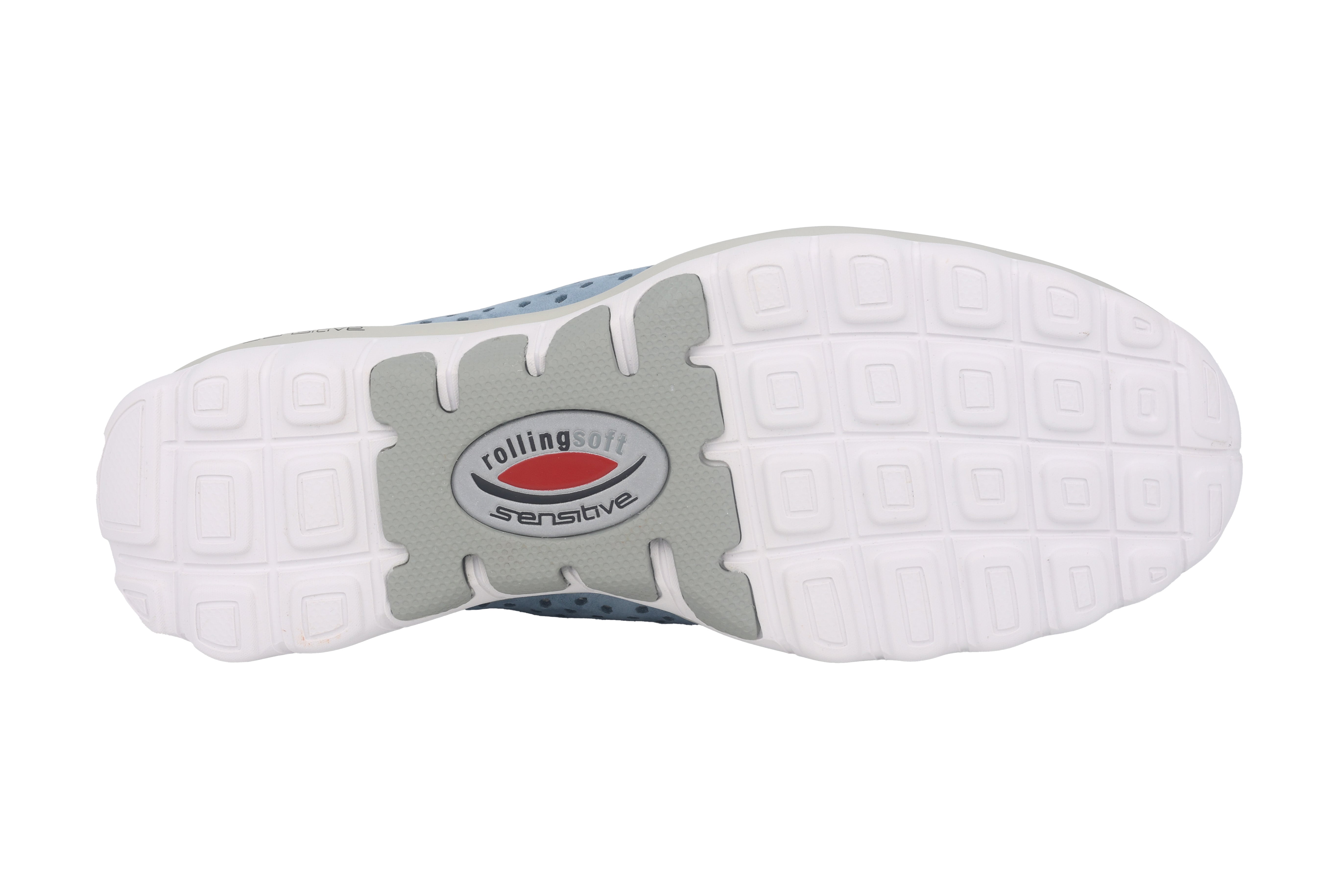 '66.967.26' Sneaker de verano para mujer con ruedas y perforado - Azul