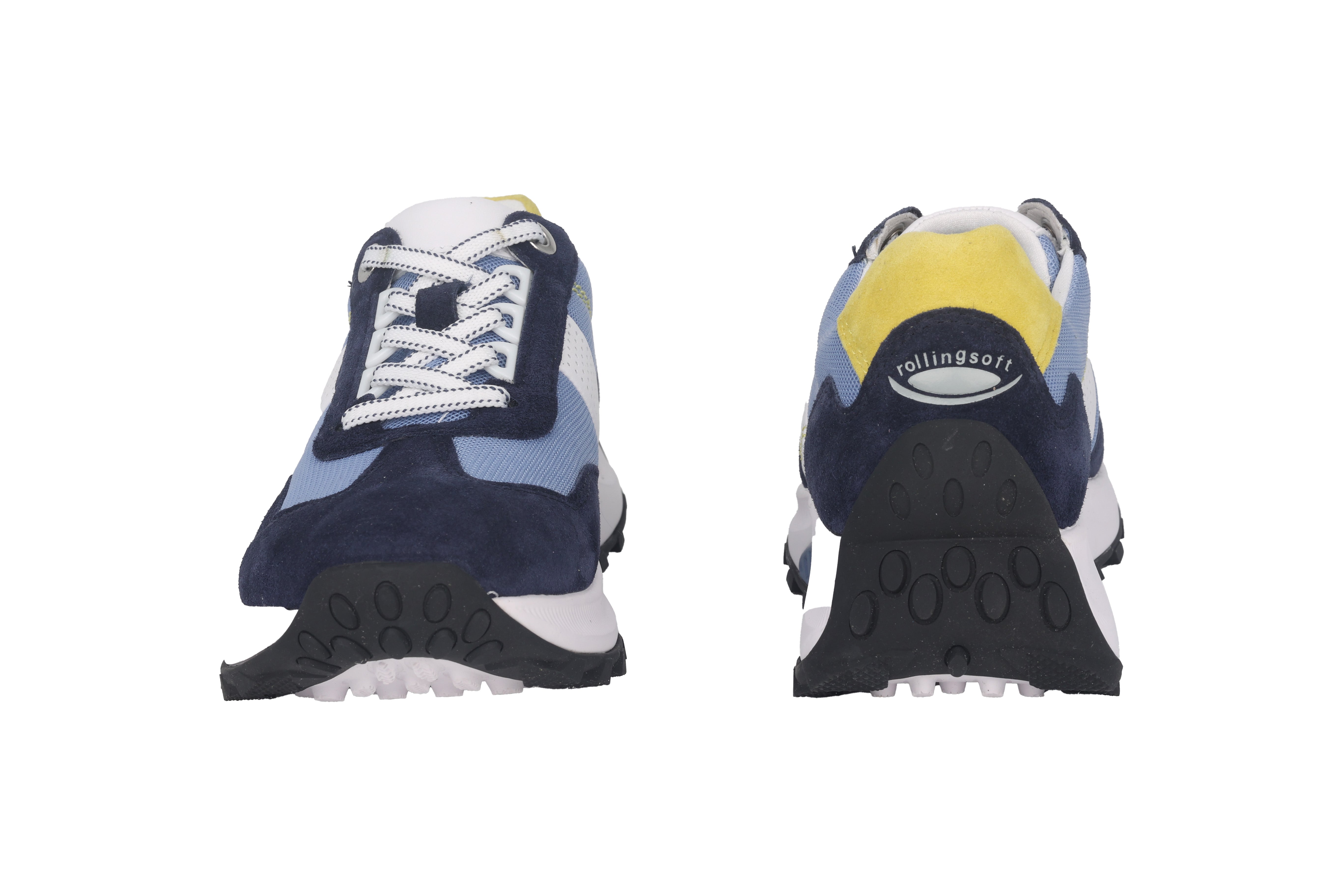 Rollende damessneaker '26.914.36' - Blauwe mix