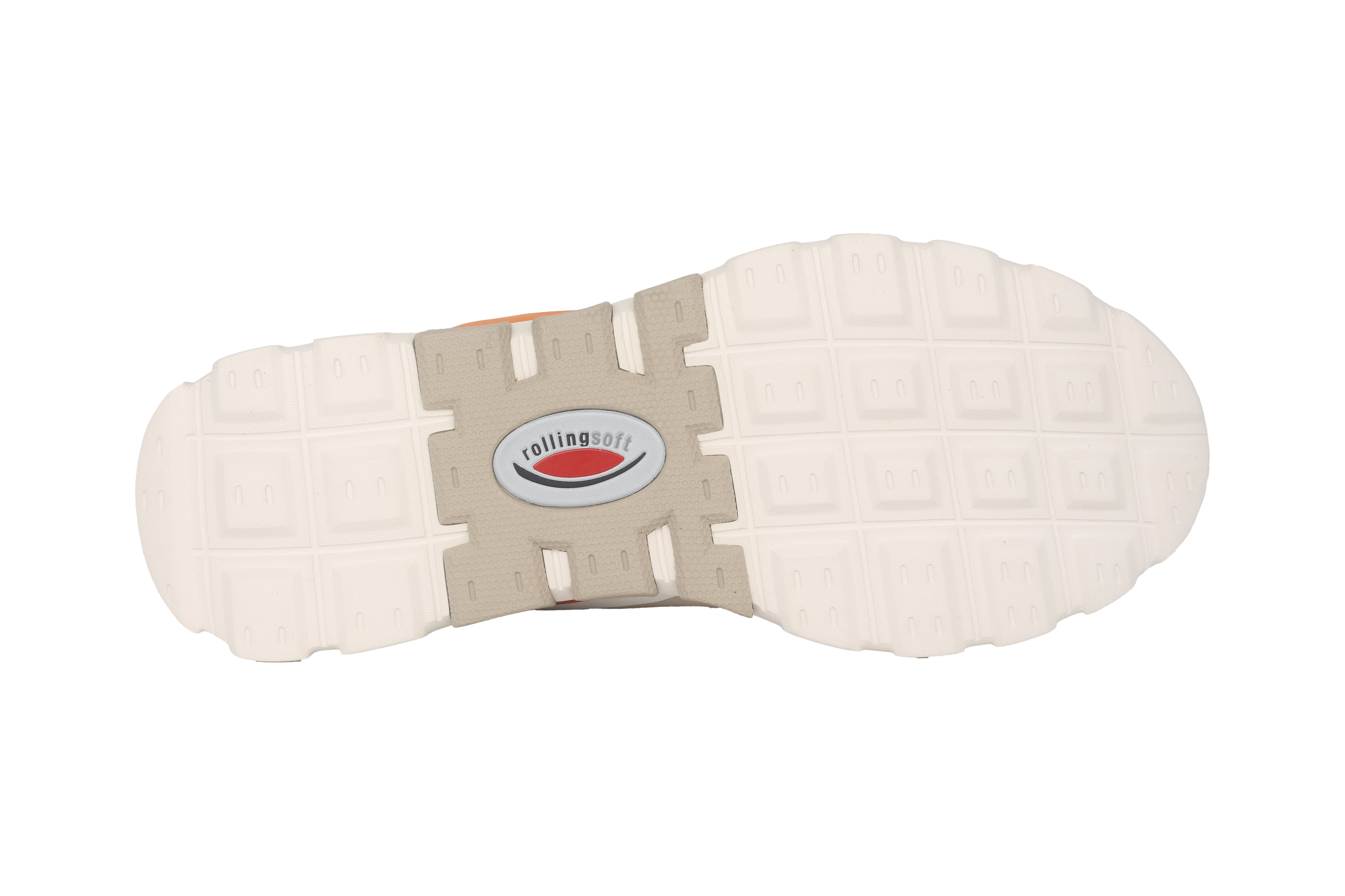 '86.989.24' women's waterproof walking rolling sneaker - orange