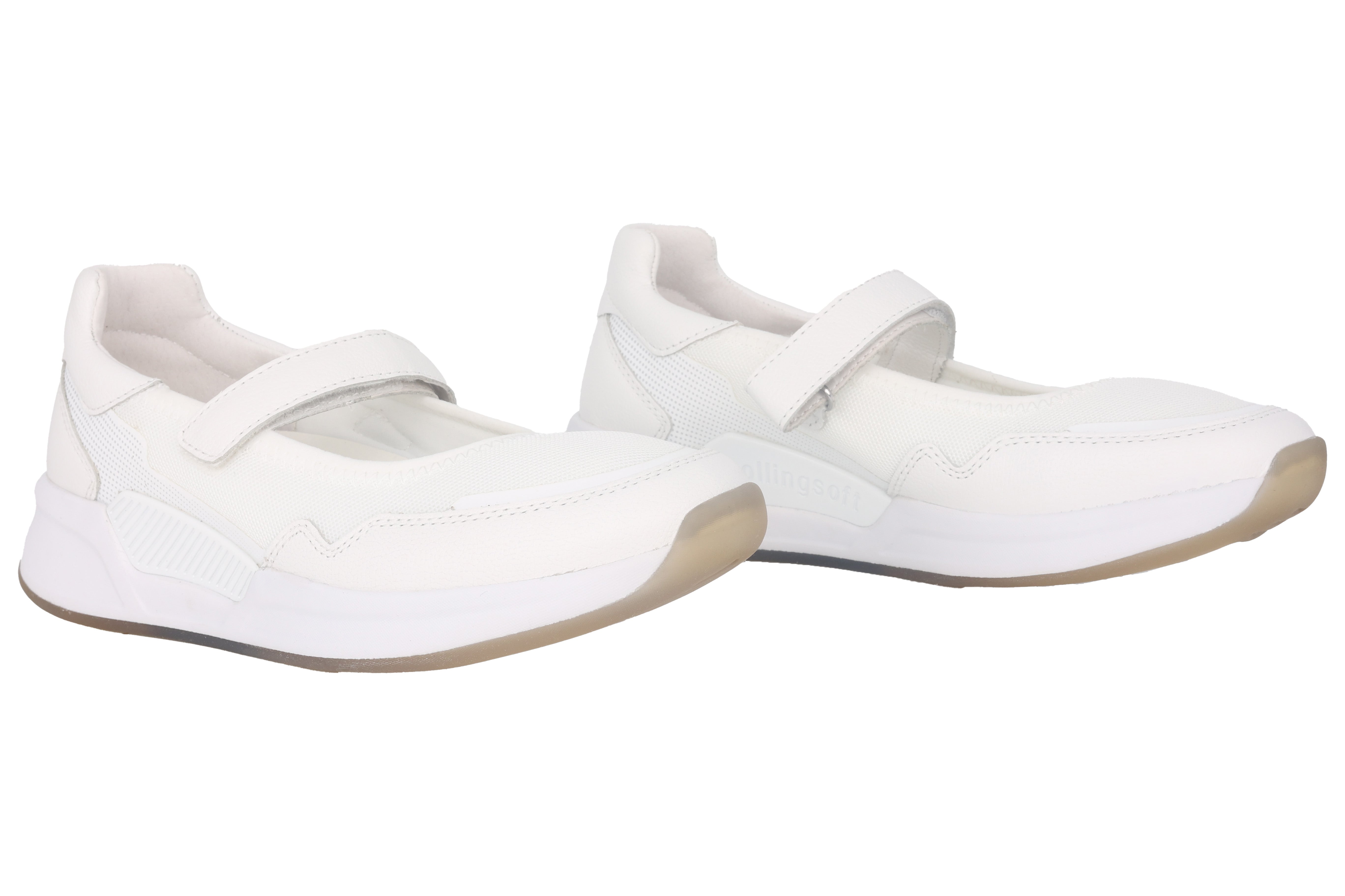 Damesschoen met rollende band '26.952.50' - Wit