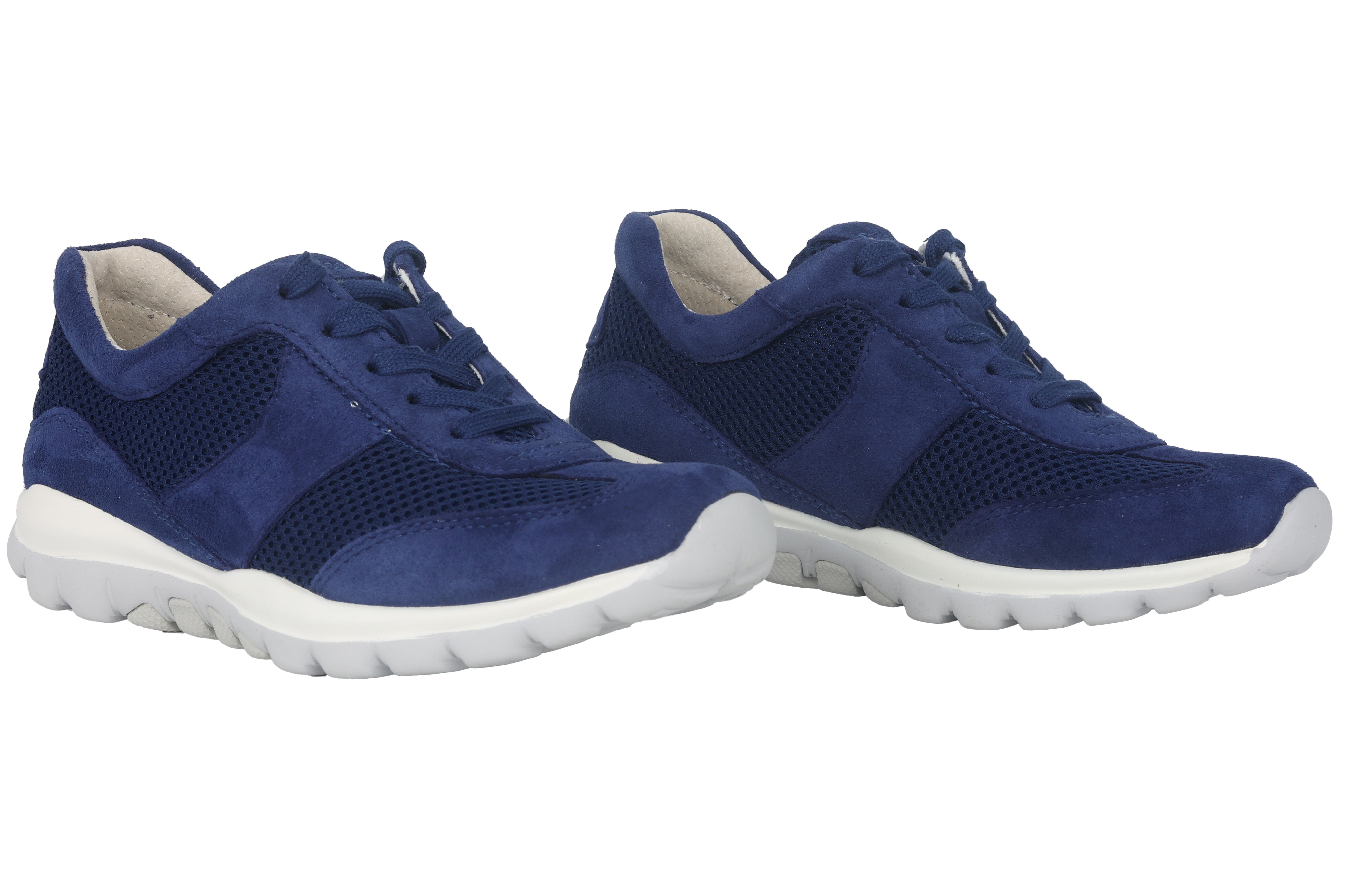 Scarpe da passeggio traforate da donna '66.966.36' - blu