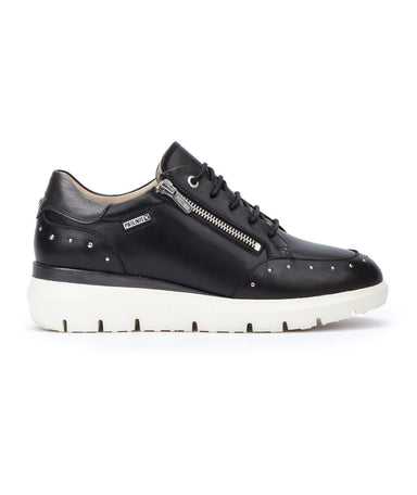 'Rueda' women's lace - zip sneaker - black - Chaplinshoes'Rueda' women's lace - zip sneaker - blackPikolinos