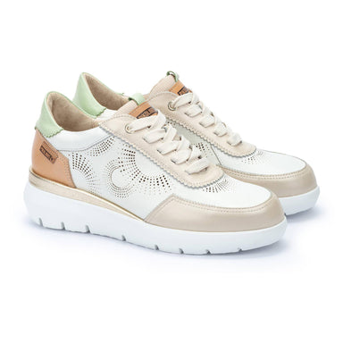 'Rueda' women's perforated lace - up summer sneaker - white - Chaplinshoes'Rueda' women's perforated lace - up summer sneaker - whitePikolinos