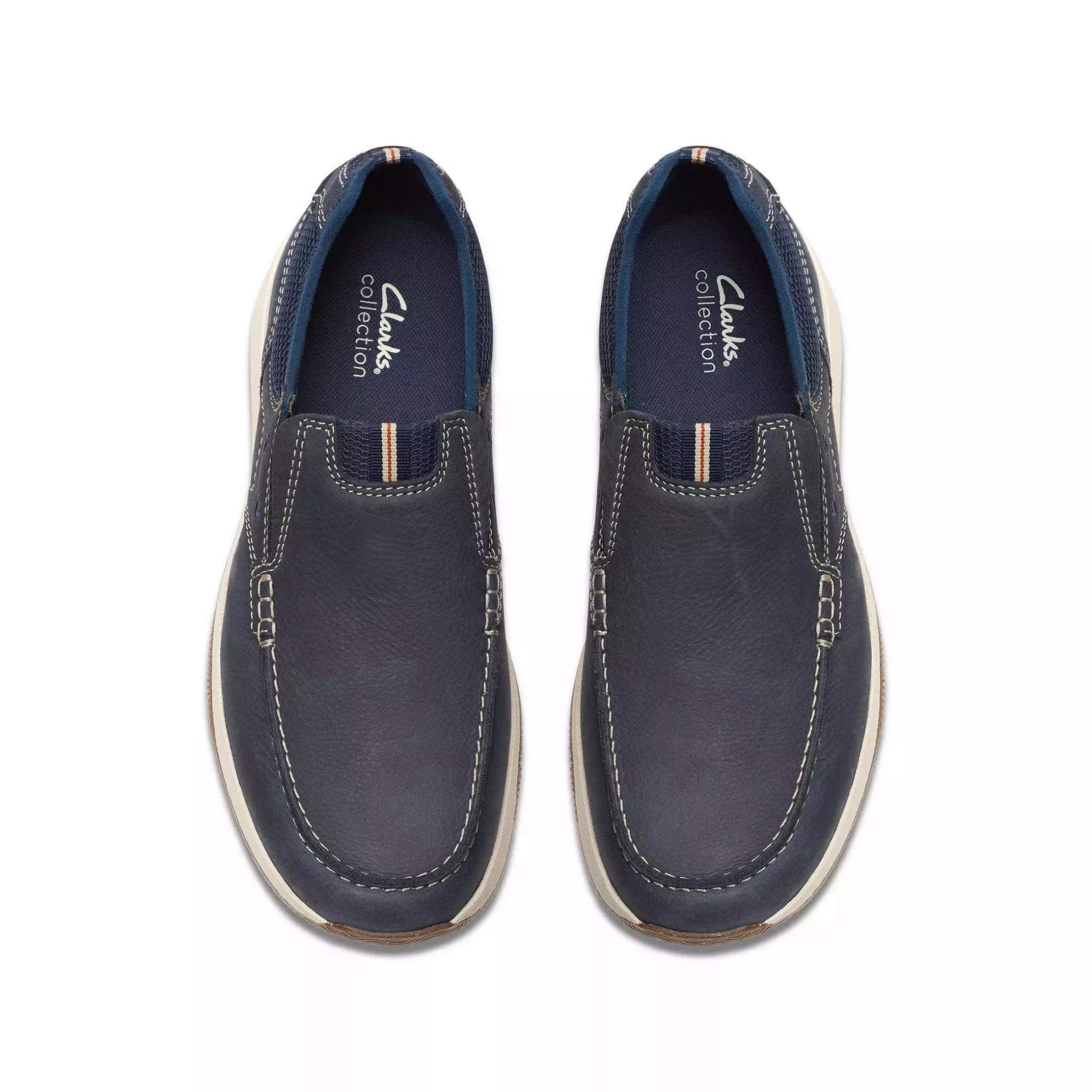 clarks navy blue dress shoes Clarks Shoes Womens Navy Blue Wedge Comfort Slip On Dress Pumps Size 8 M