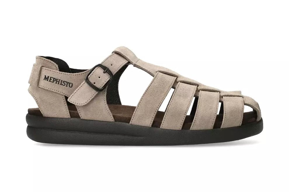 'Sam' men's semi - closed sandal - grey - Chaplinshoes'Sam' men's semi - closed sandal - greyMephisto