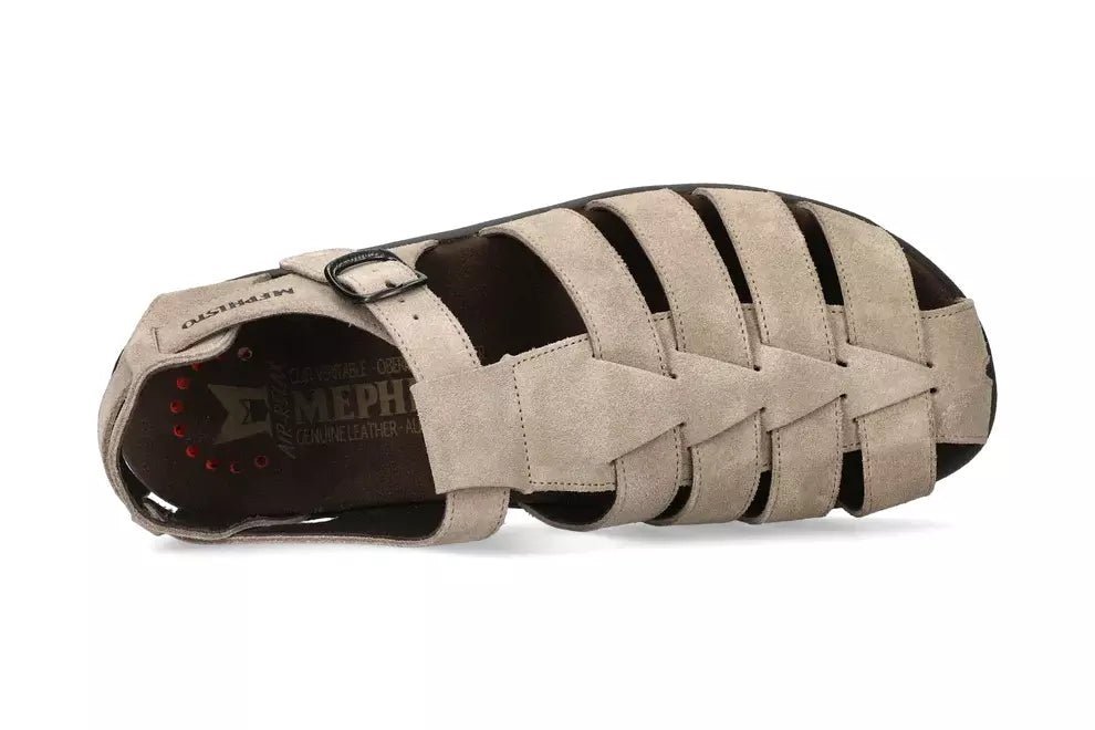 'Sam' men's semi - closed sandal - grey - Chaplinshoes'Sam' men's semi - closed sandal - greyMephisto