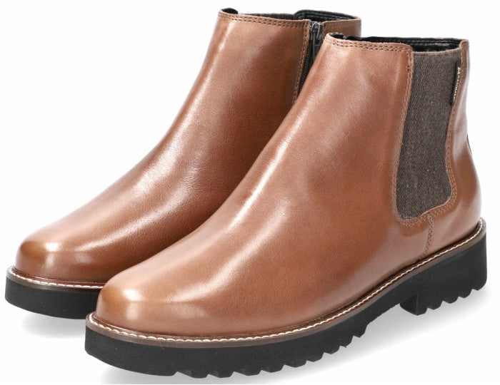 Ergonomiczne botki damskie 'Silva' - Brązowe