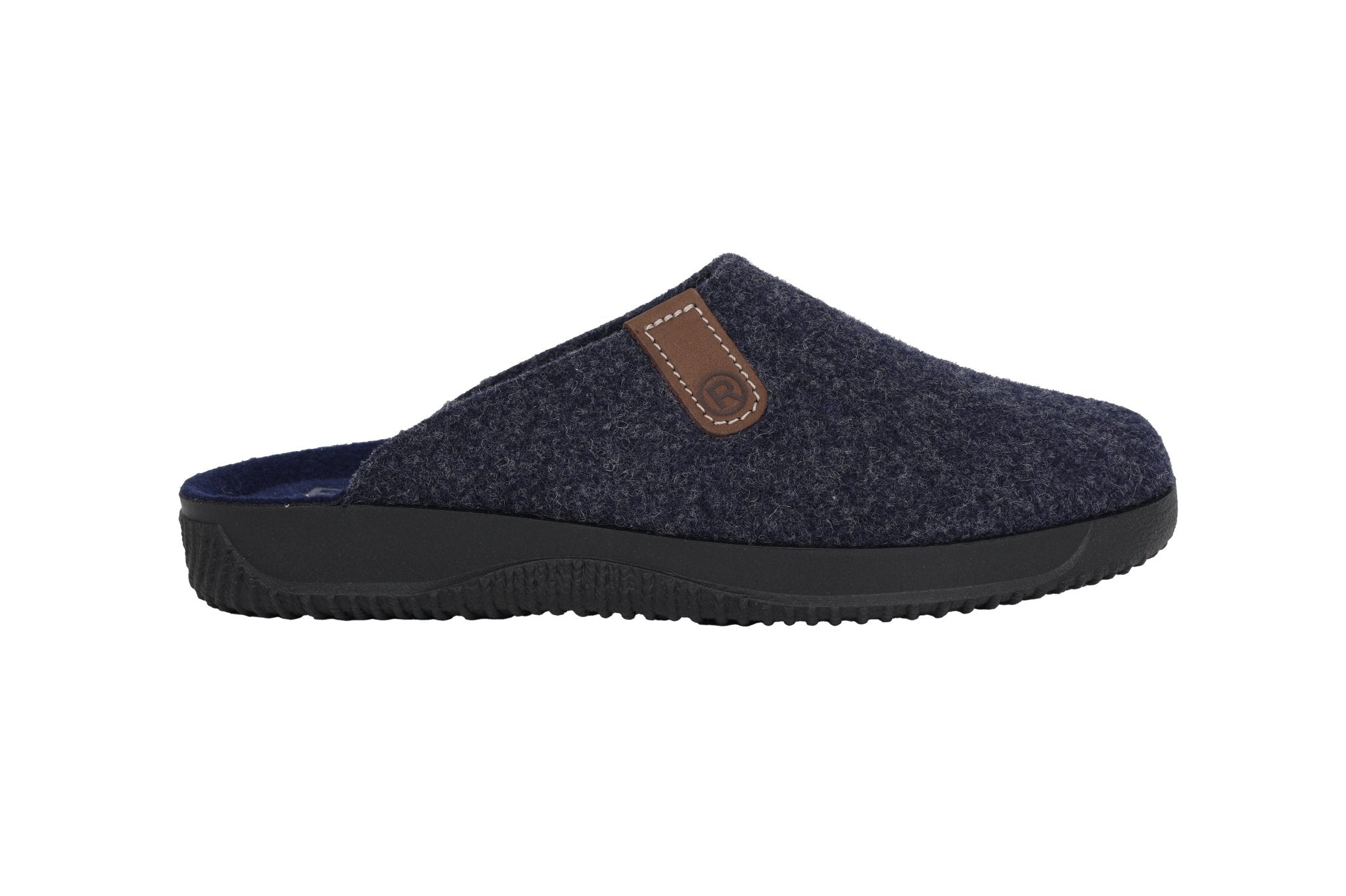 'Soltau - H' men's wide fit (H) homeslipper - Blue - Chaplinshoes'Soltau - H' men's wide fit (H) homeslipper - BlueRohde