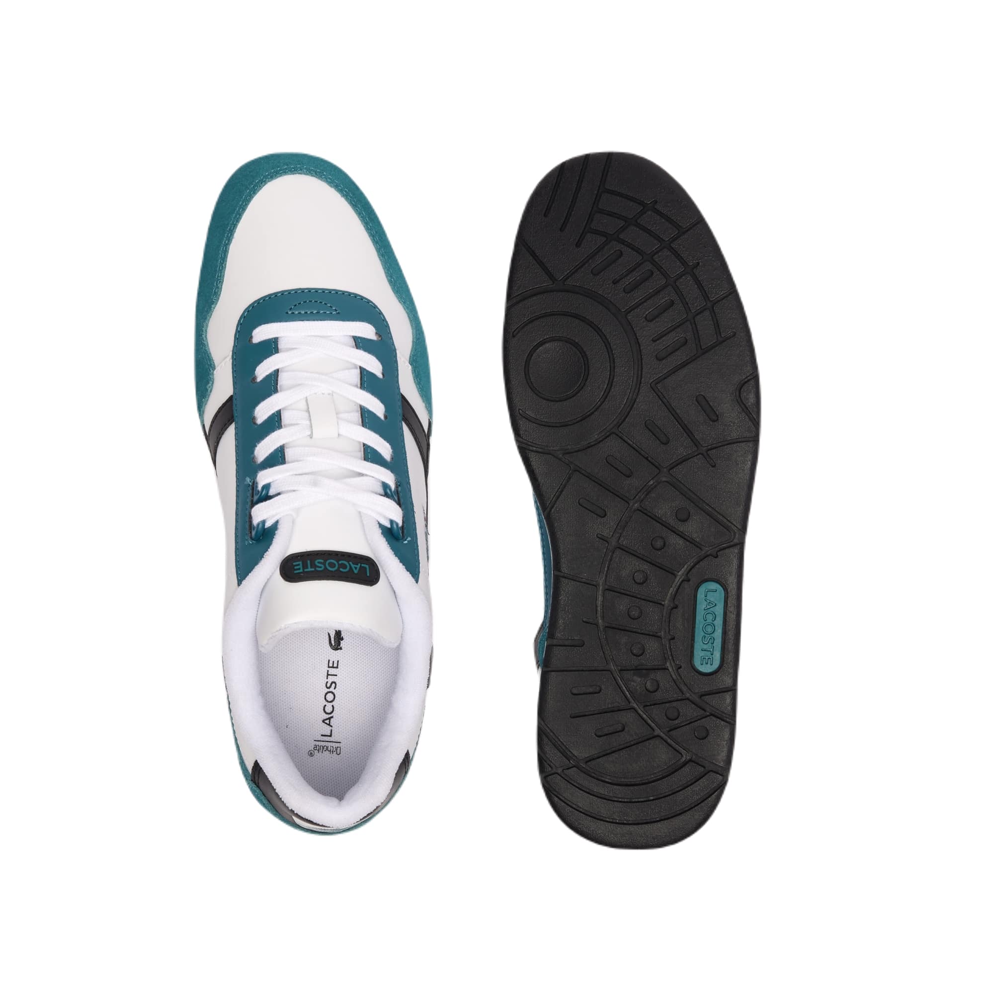 'T-clip' men's sneaker - white/green - Chaplinshoes'T-clip' men's sneaker - white/greenLacoste