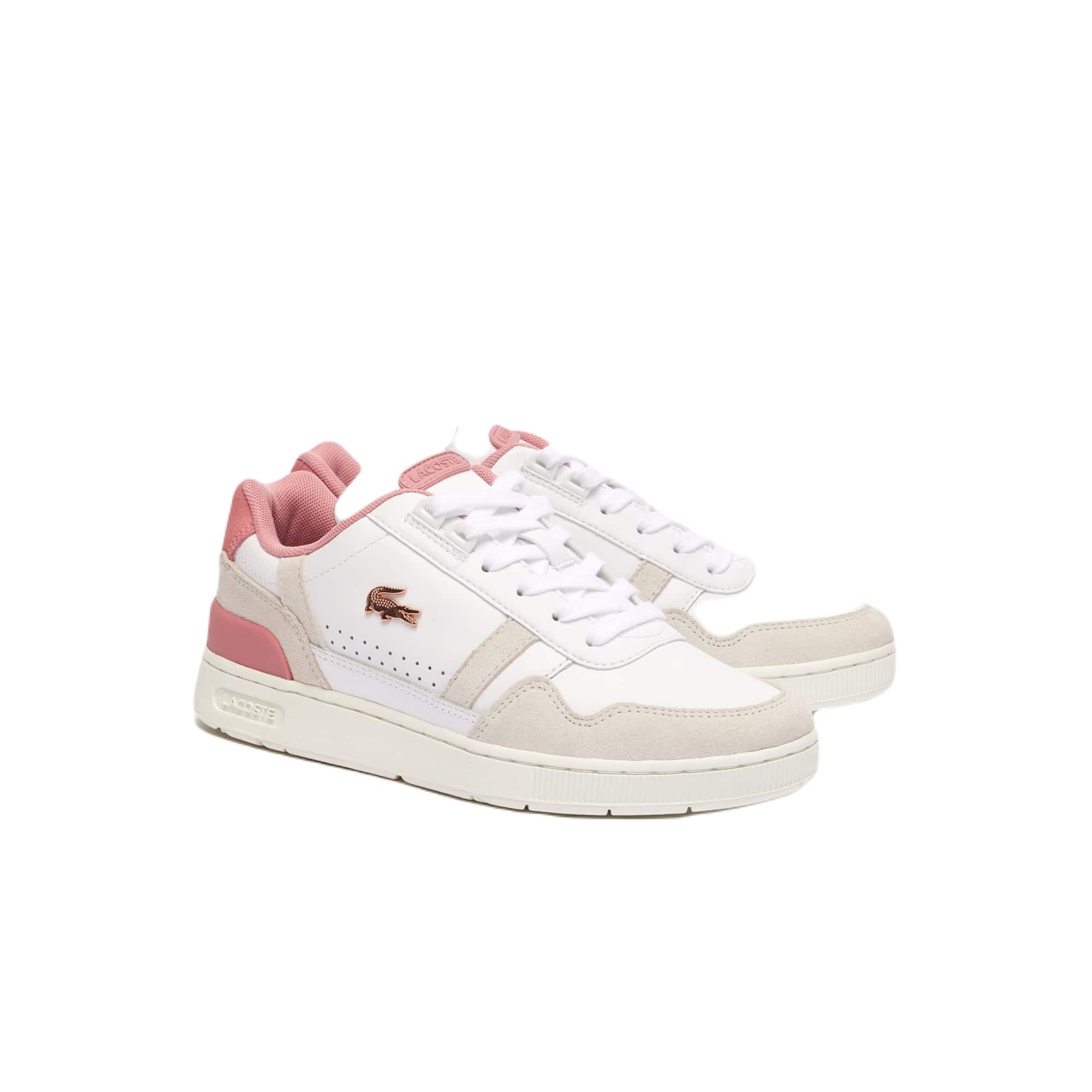 'T - clip' women's sneaker - white pink - Chaplinshoes'T - clip' women's sneaker - white pinkLacoste