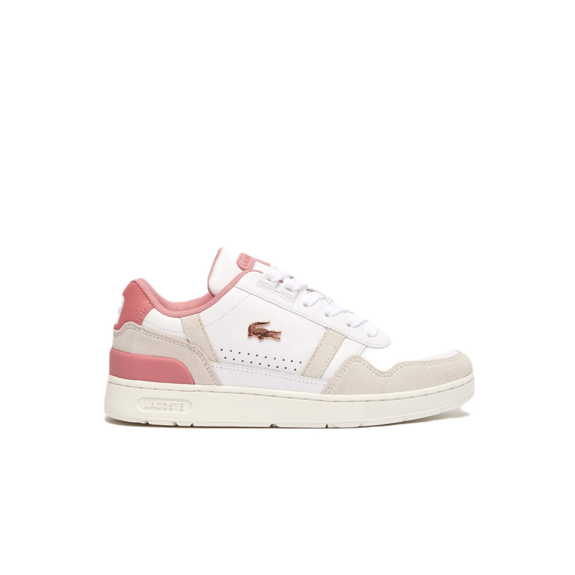 'T - clip' women's sneaker - white pink - Chaplinshoes'T - clip' women's sneaker - white pinkLacoste