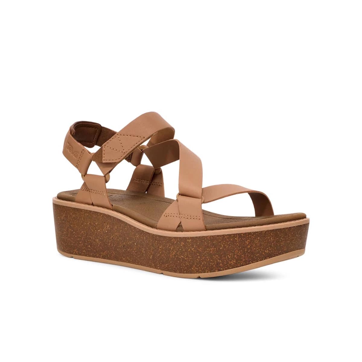 'Madera Wedge' women's sandal - Brown