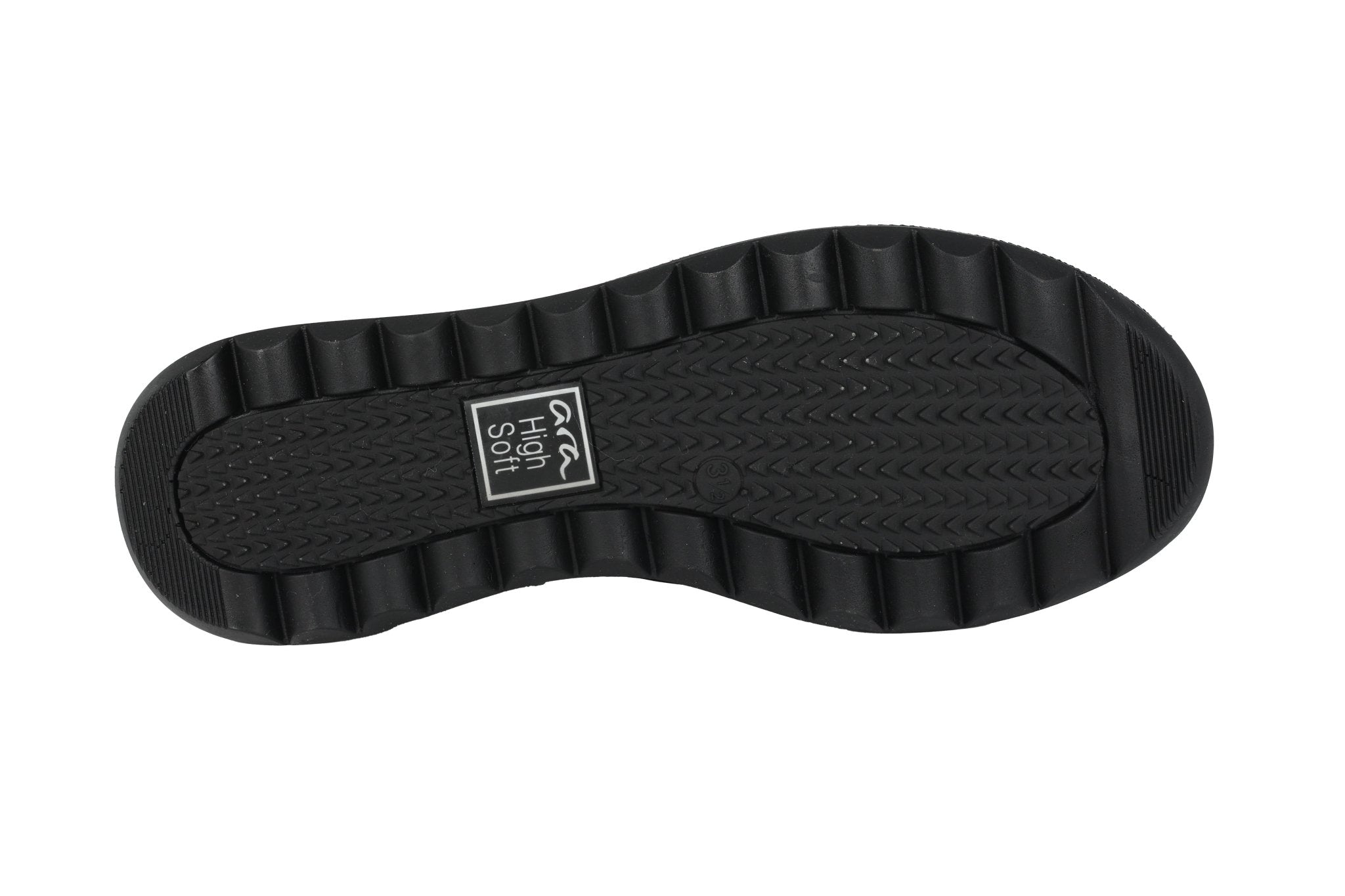 'Toronto' damessneaker met brede pasvorm (H) warmgevoerde veters - zwart - Chaplinshoes'Toronto' damessneaker met brede pasvorm (H) warmgevoerde veters - zwartAra