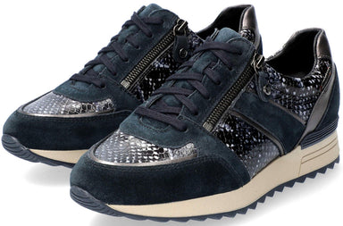 'Toscana’ women's lace - zip sneaker - Blue - Chaplinshoes'Toscana’ women's lace - zip sneaker - BlueMephisto