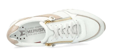 'Toscana' women's lace - zip sneaker - white mix - Chaplinshoes'Toscana' women's lace - zip sneaker - white mixMephisto