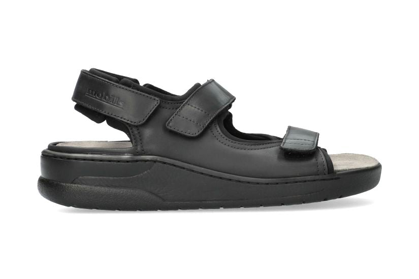 'Valden' men's wide fit (H) sandal - Black