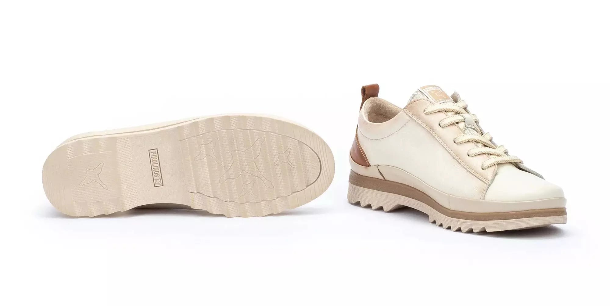 'Vigo' women's lace - up sneaker - off White - Chaplinshoes'Vigo' women's lace - up sneaker - off WhitePikolinos