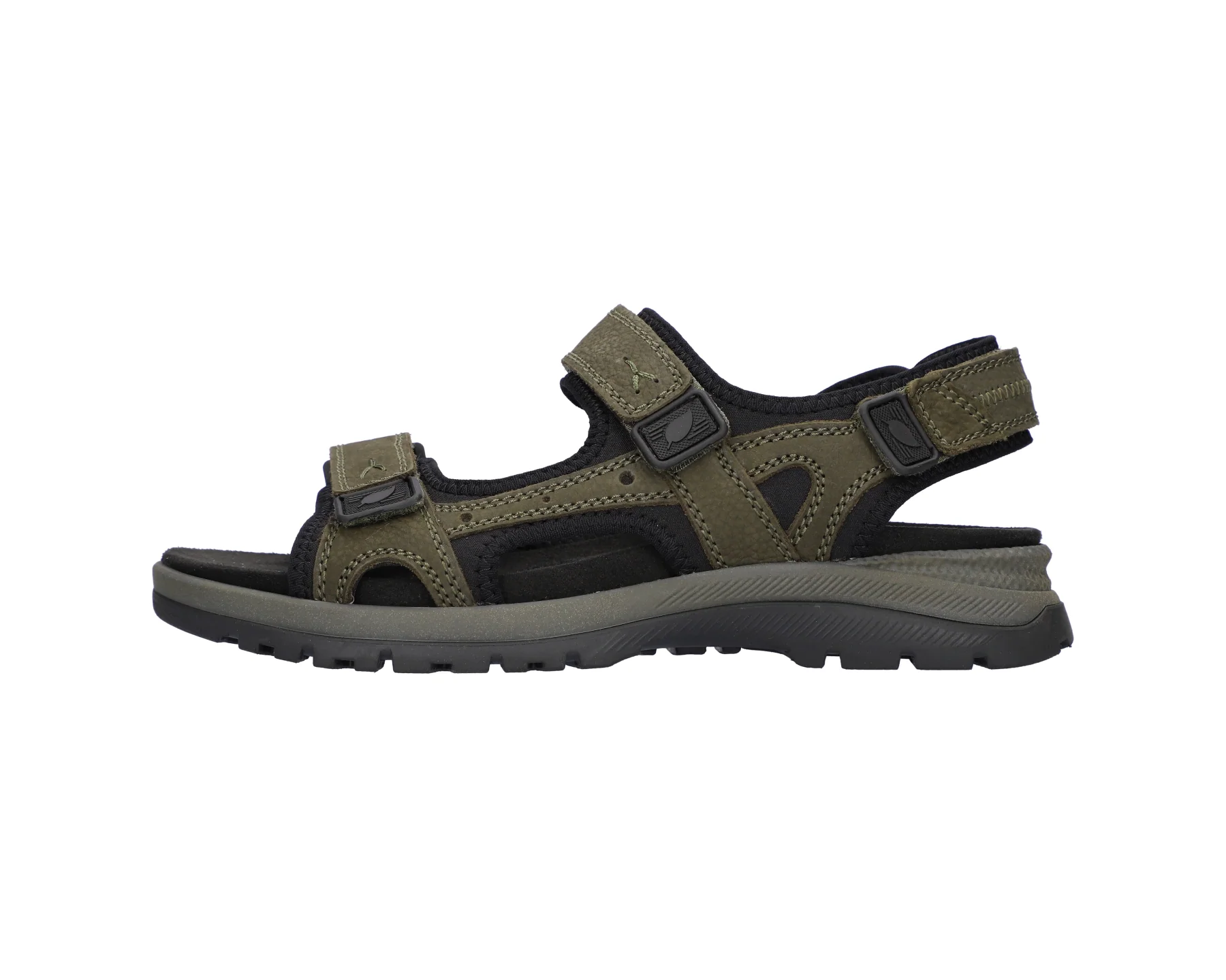 Sandalo da uomo con vestibilità ampia (H) "H-Taro" - verde