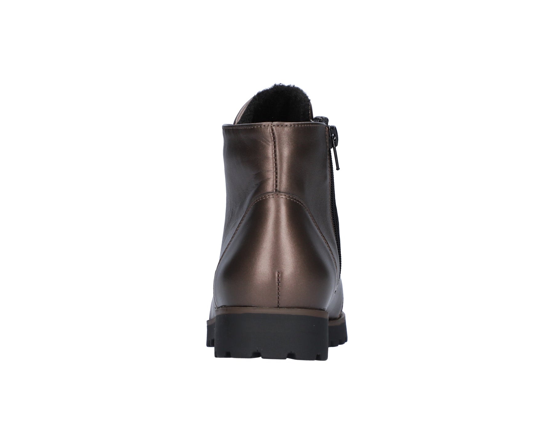 Damen-Stiefelette „H-Teresa“ mit weiter Passform (H), Schnürsenkel und Reißverschluss – Grün