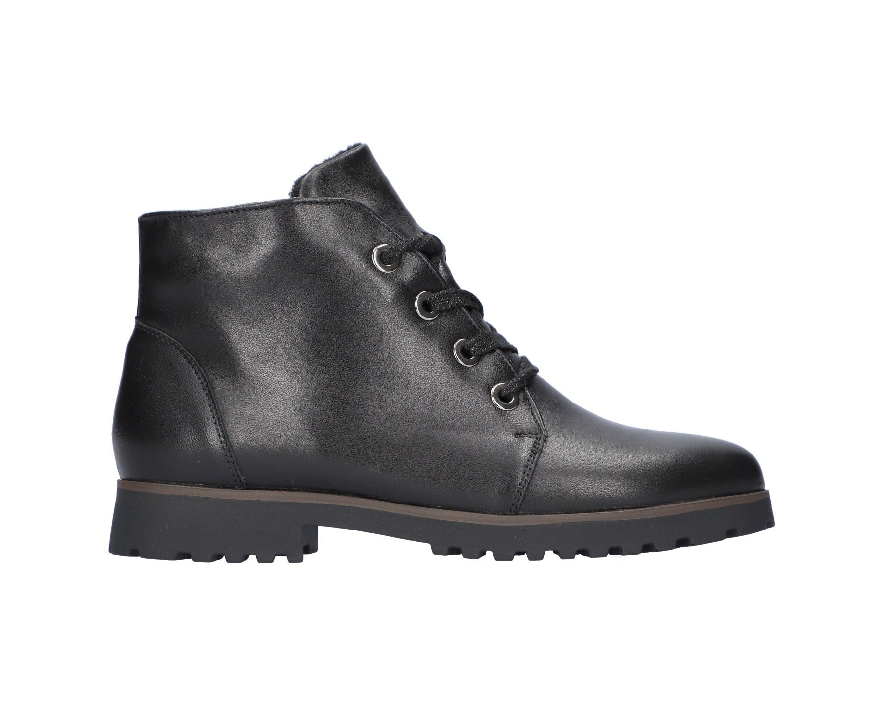 Damen-Stiefelette „H-Teresa“ mit weiter Passform (H), Schnürsenkel und Reißverschluss – Grün