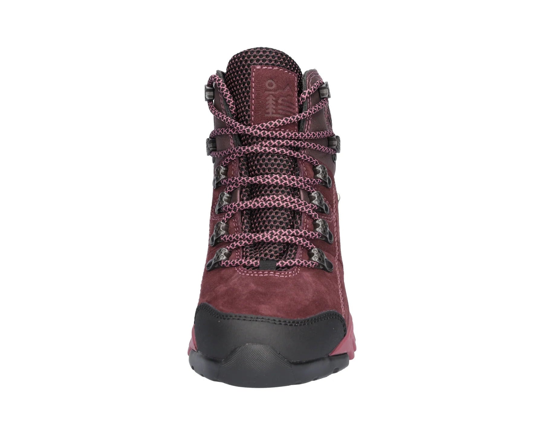 'H-Amiata' women's wide fit (H) walking waterproof boot - red
