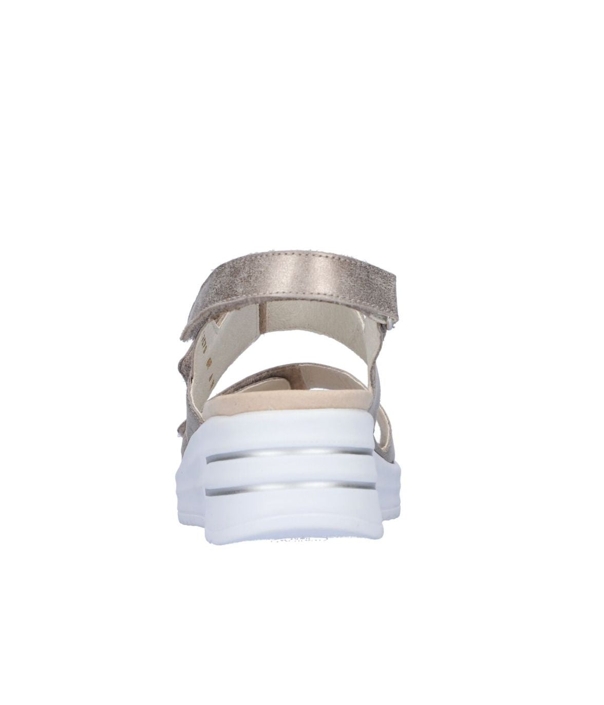 'H-Dina' women's wide fit (H) sandal - silver