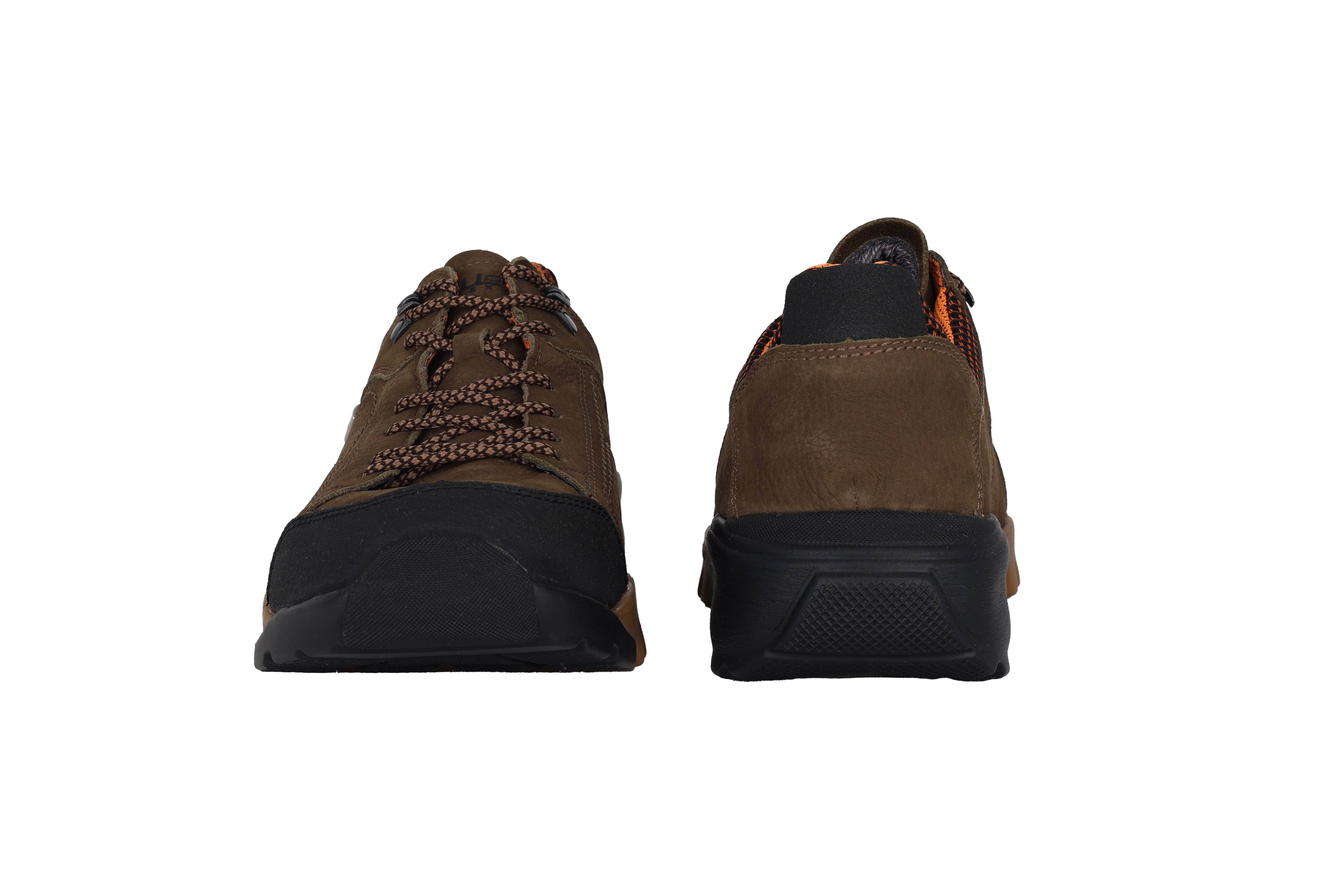 'H-Fritz' men's wide fit (H) waterproof lace-up shoes - brown