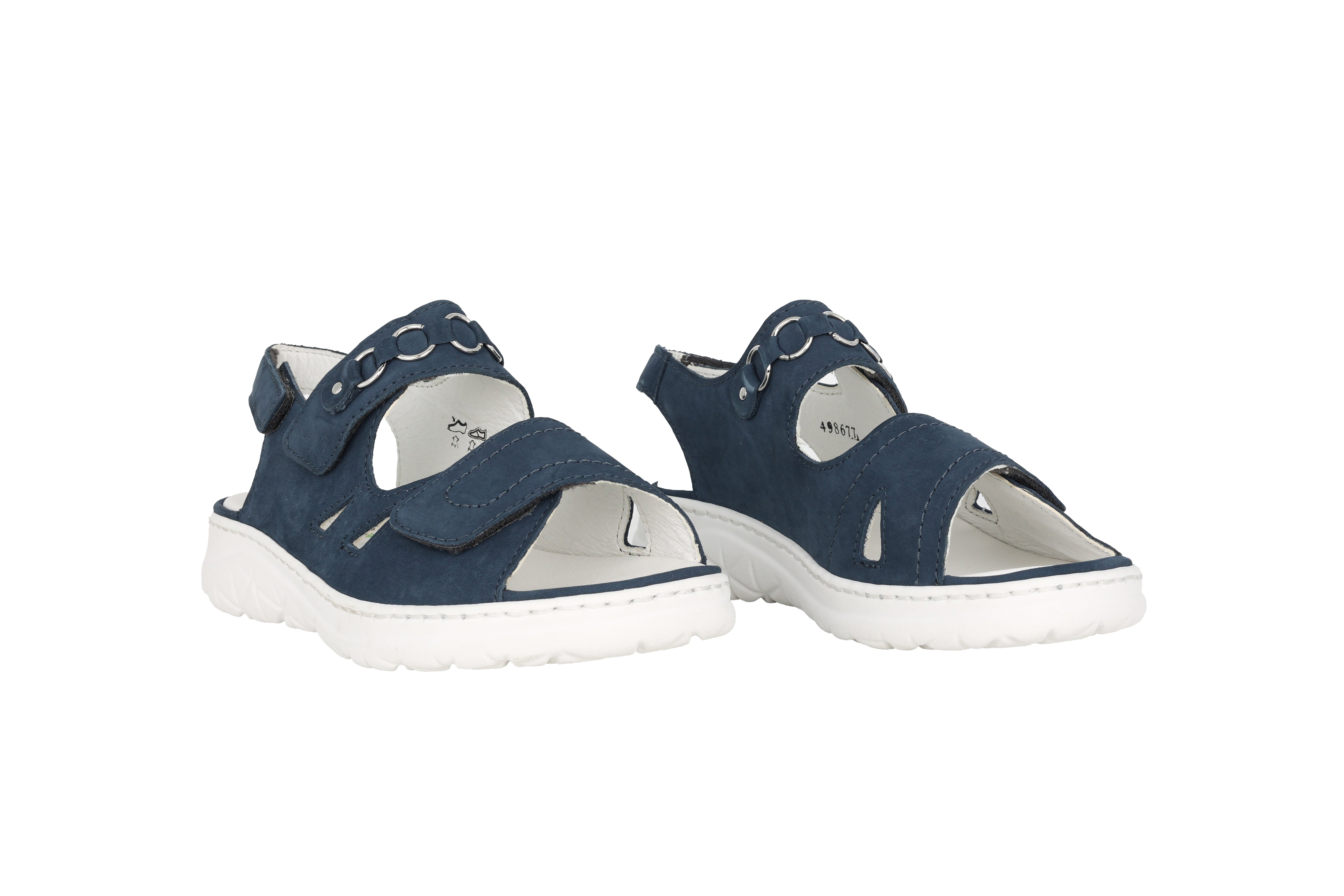 'H-Joline' sandalia de mujer de corte ancho (H) - azul