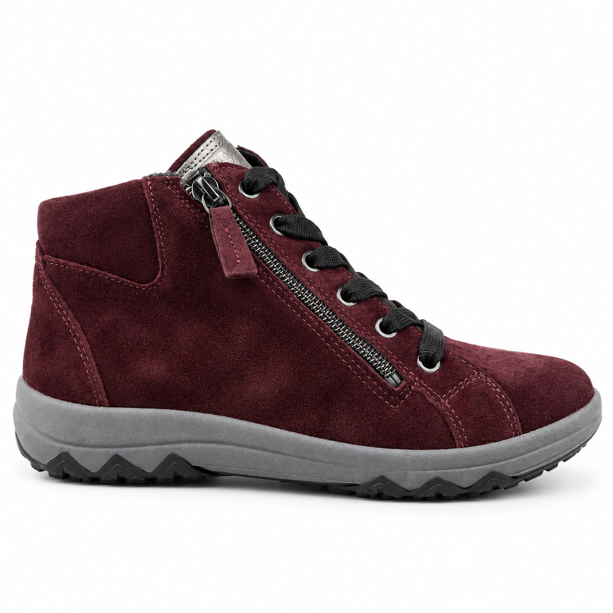 Botte à lacets coupe large (H) pour femme 'H-Teresa' - Violet