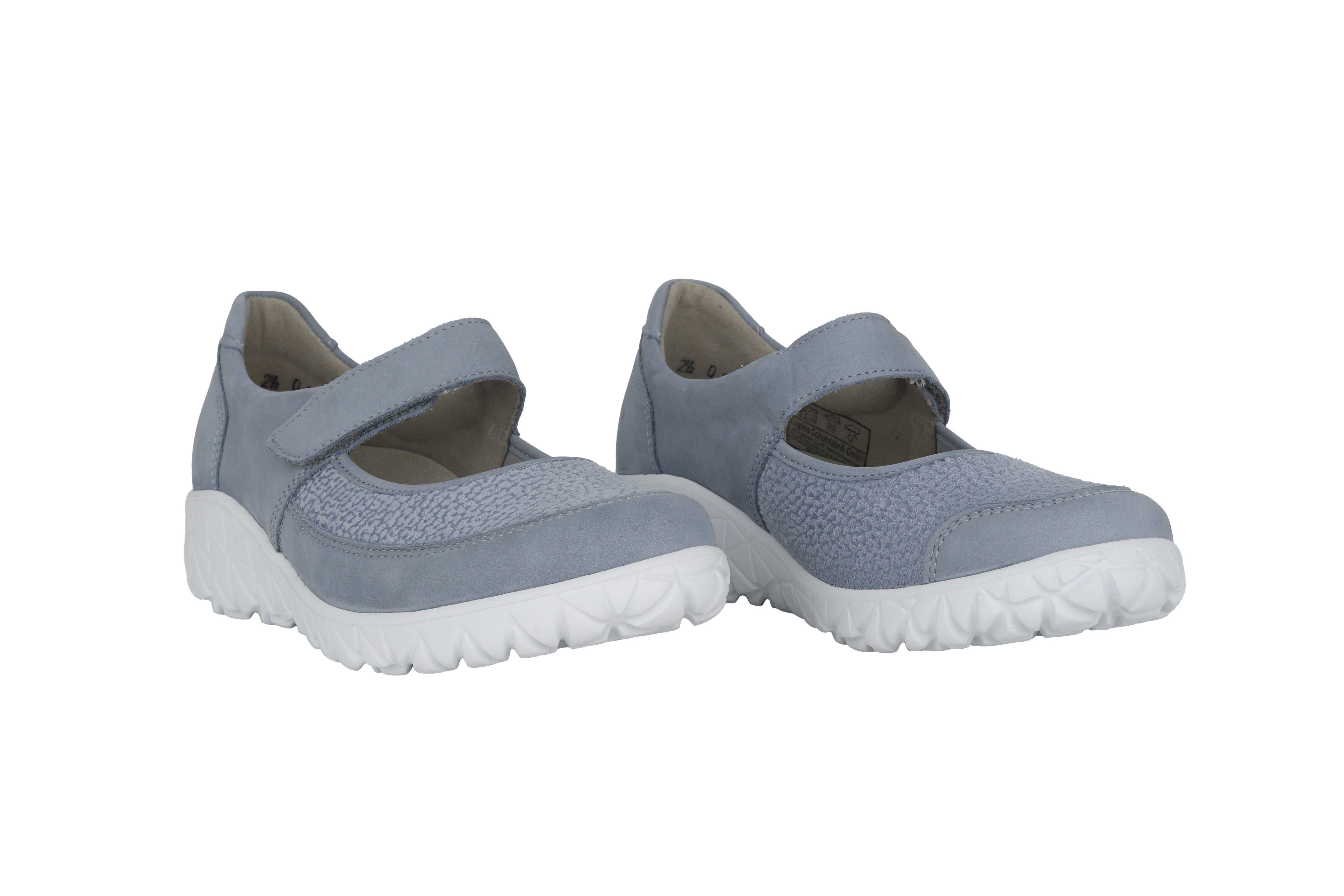 Damenschuh „Havy“ mit breiter Passform (H) und Riemen – Blau