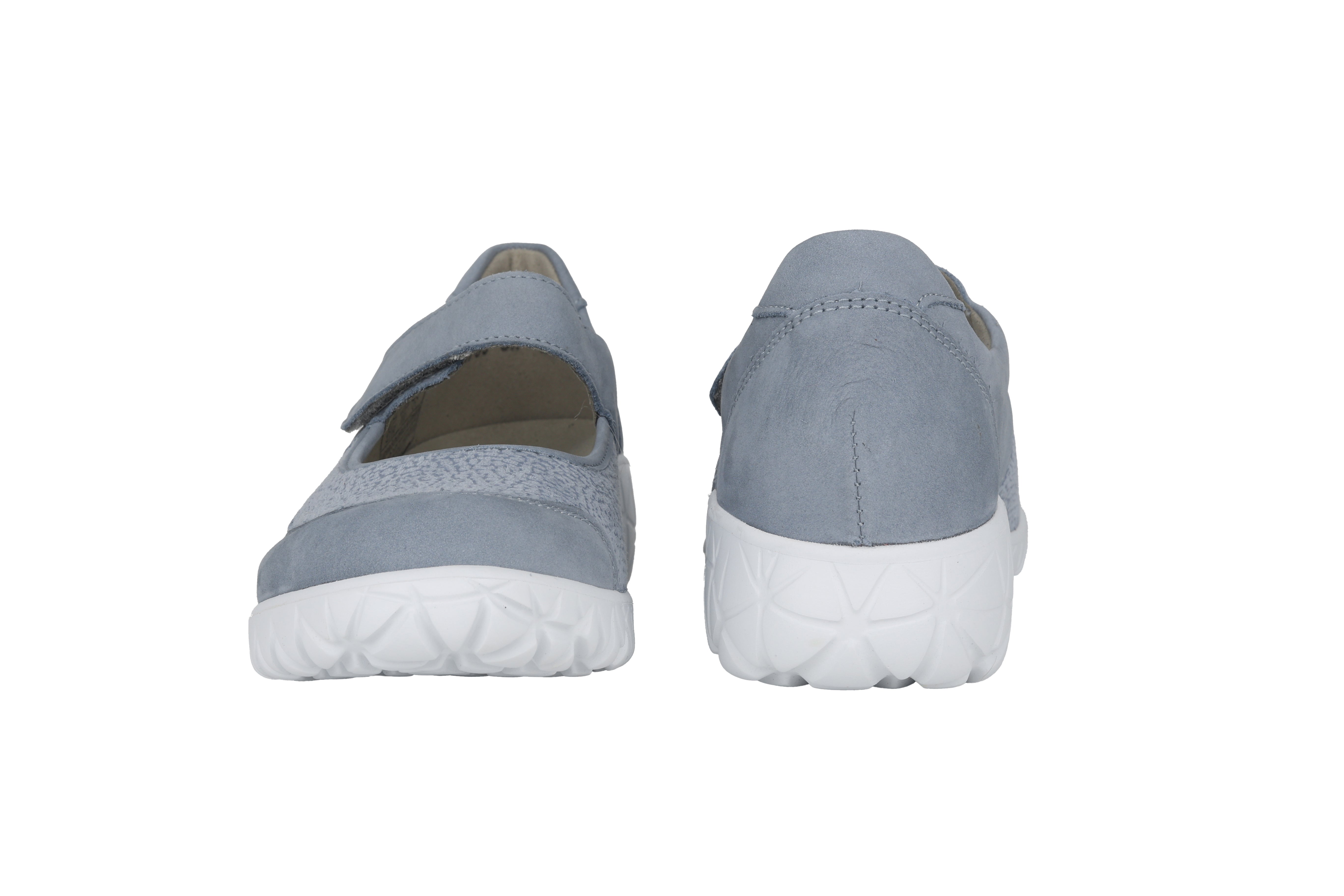Damenschuh „Havy“ mit breiter Passform (H) und Riemen – Blau