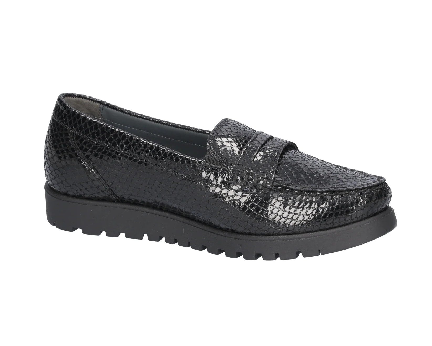 Damen-Loafer „H-Bruni“ mit weiter Passform (H) – Blau
