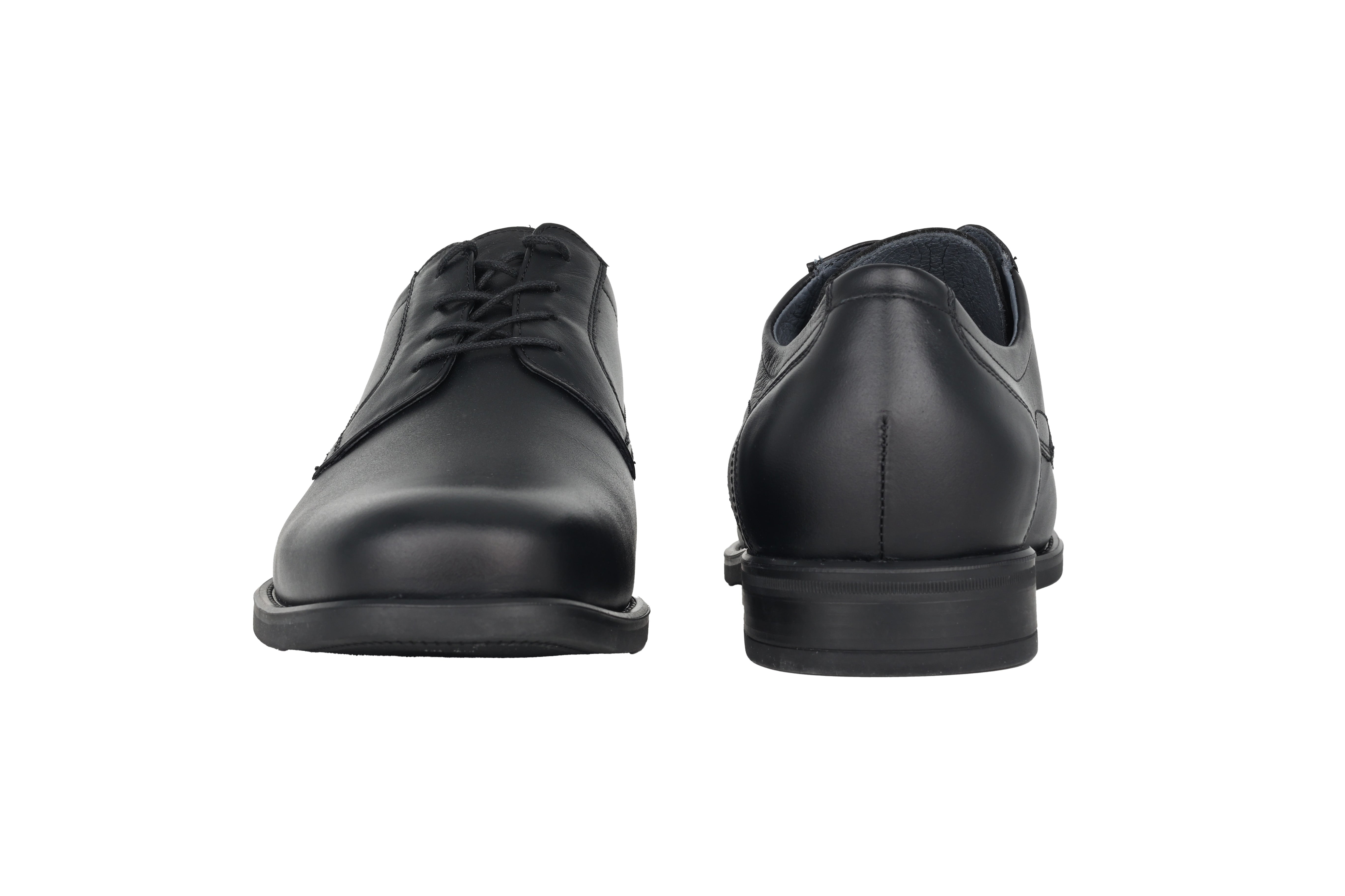 Geklede herenschoen met brede pasvorm (H) 'Henry' - zwart