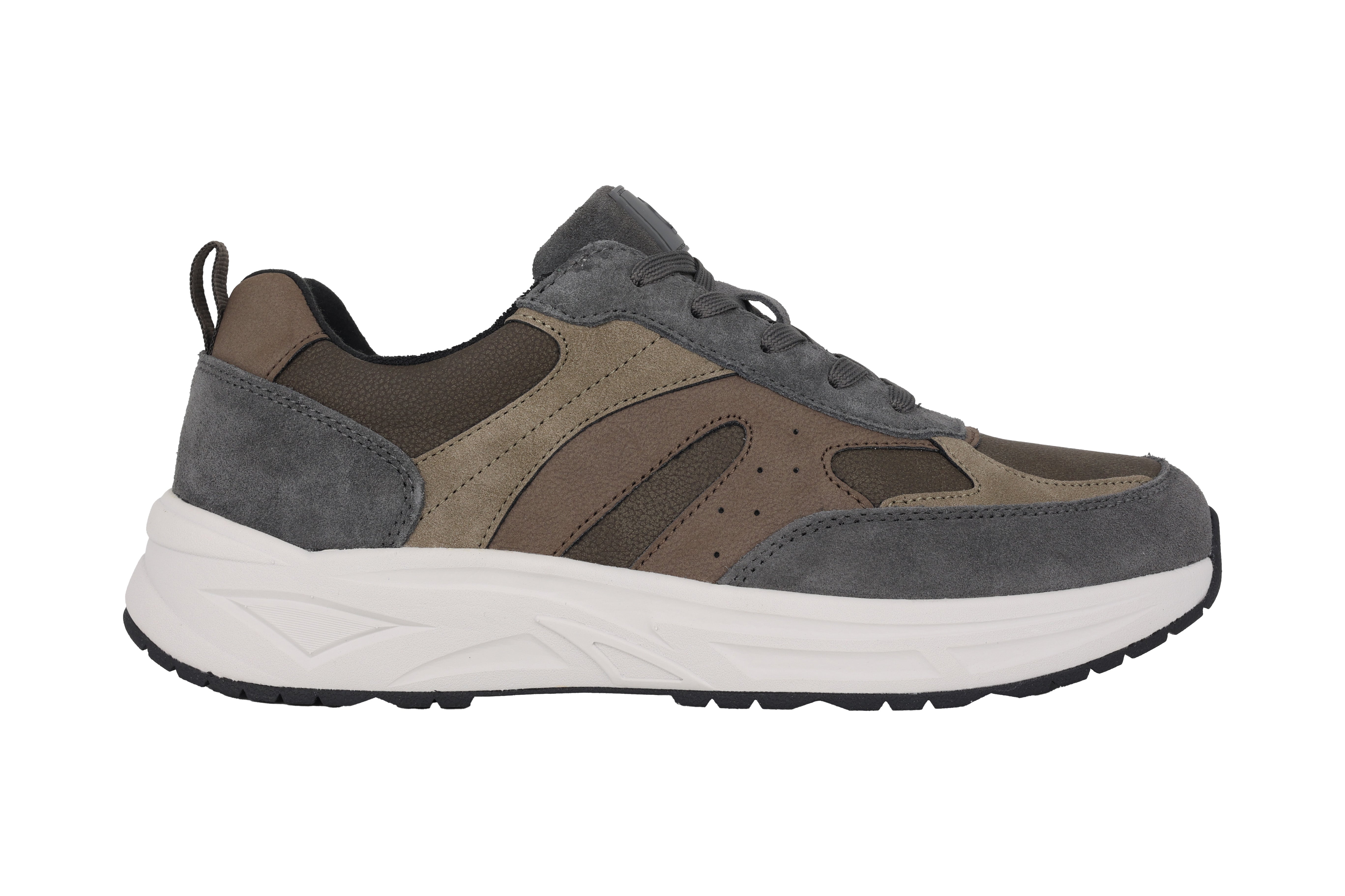 'H-Jack' men's wide fit (H) lace-up sneaker - Grey