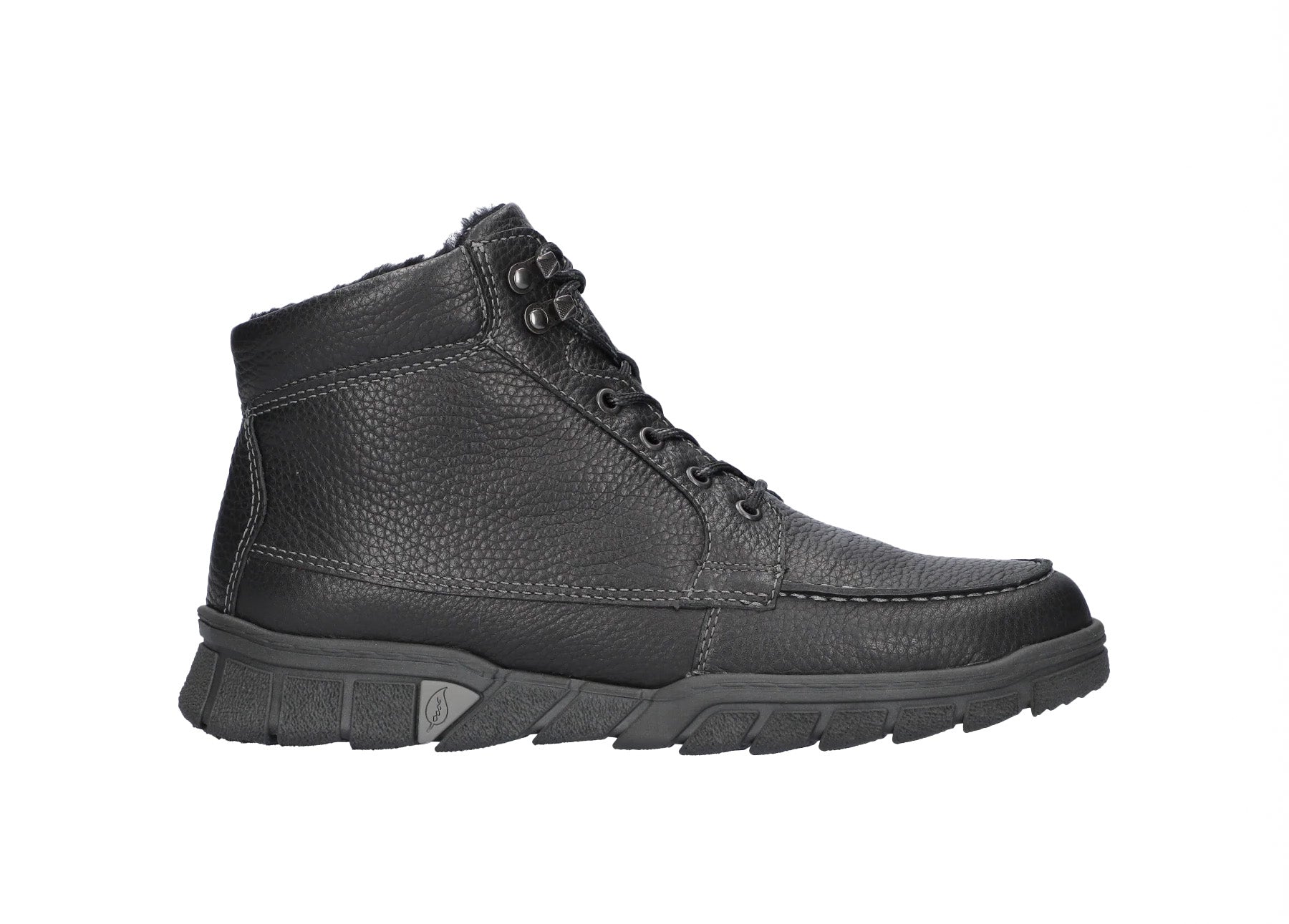 'H-Lino' men's wide fit (H) ankle boot - black