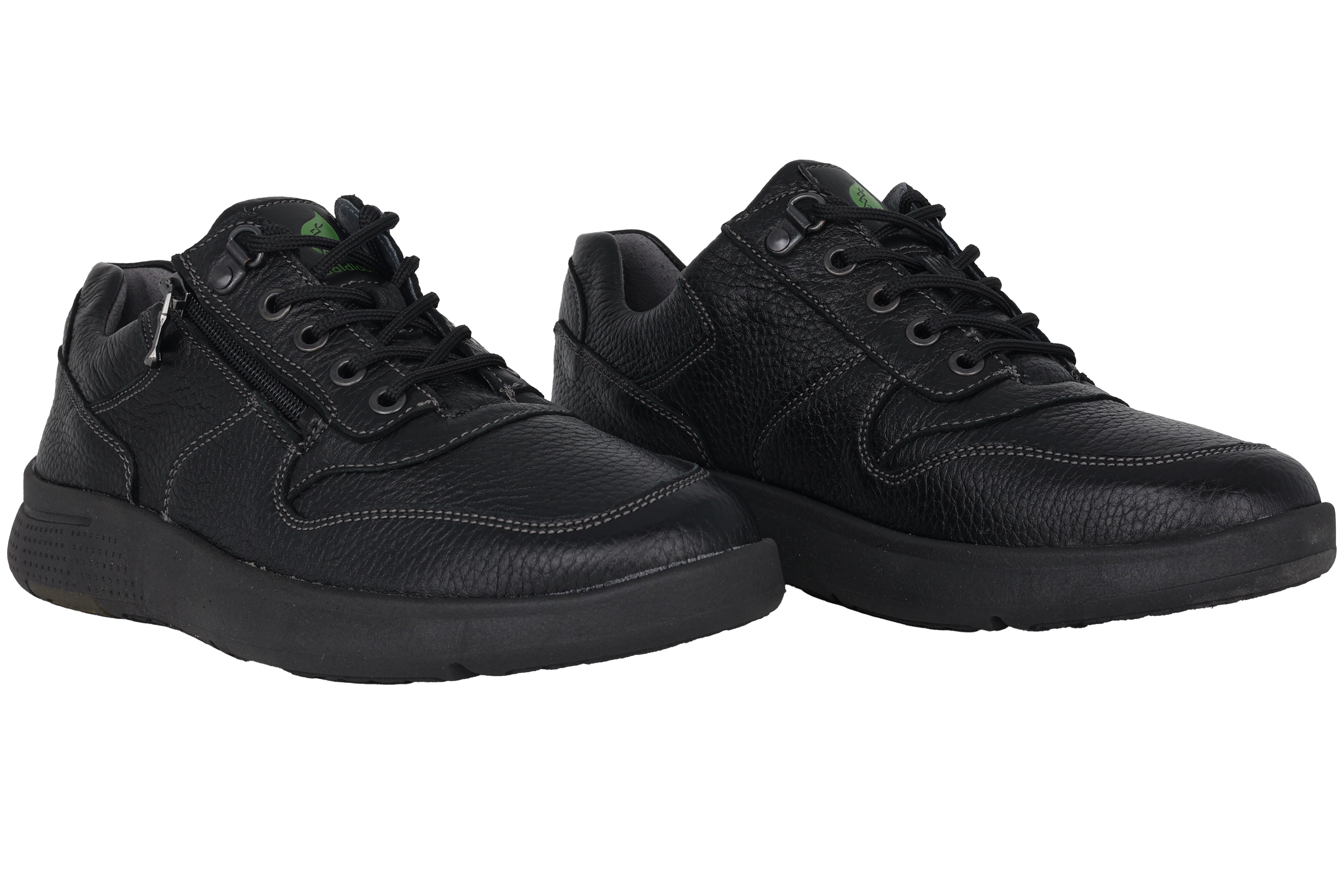 'Heiko' men's wide fit (H) sneaker - black