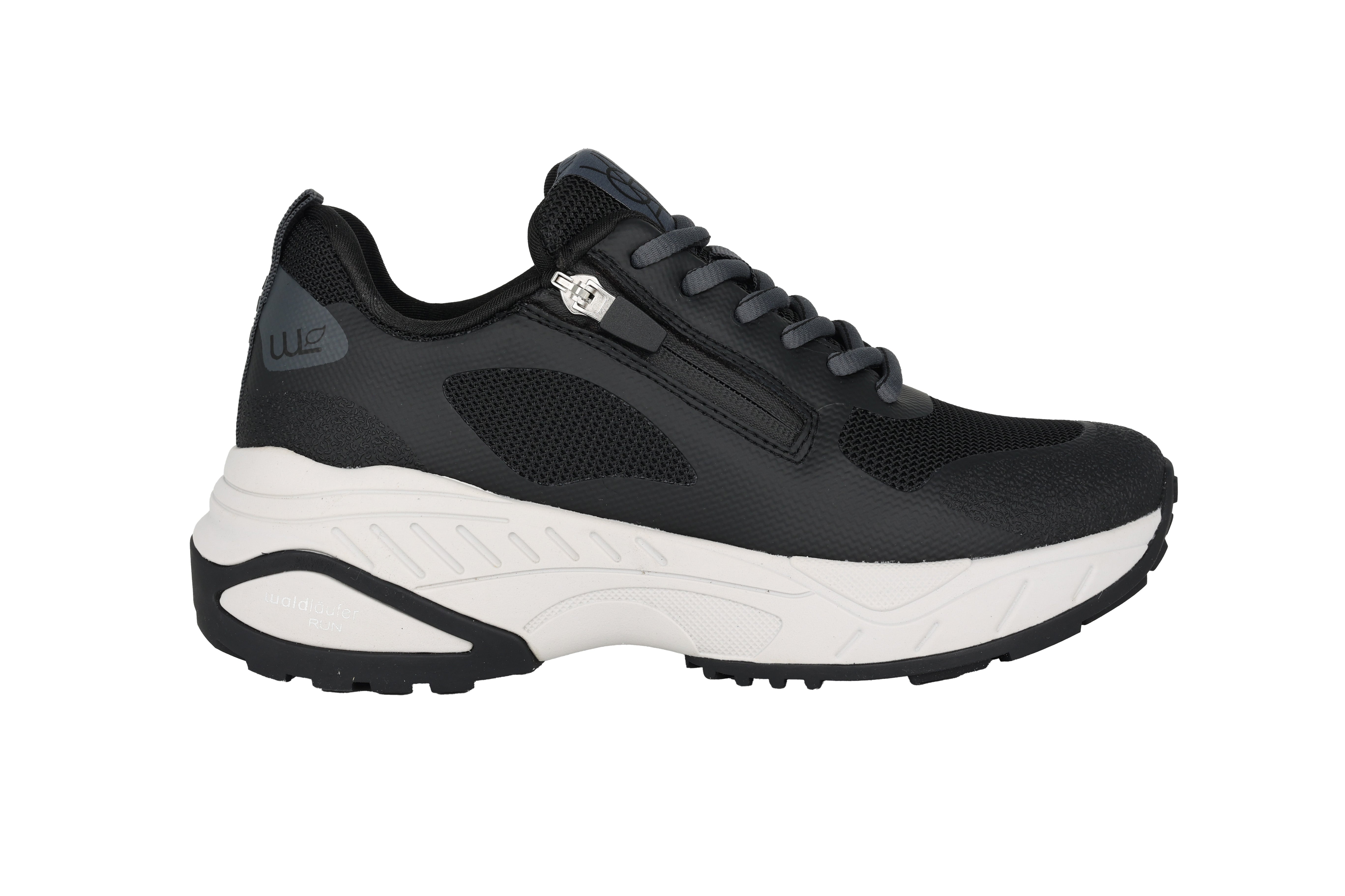 Weit geschnittener (H) Walking-Laufsneaker „H Pepper“ für Damen – Schwarz